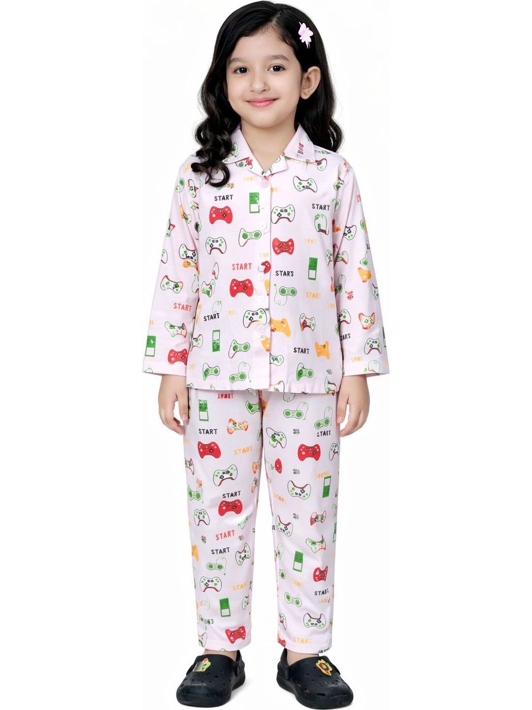 CHICLIFT Girls Printed Nightdress-picture-39
