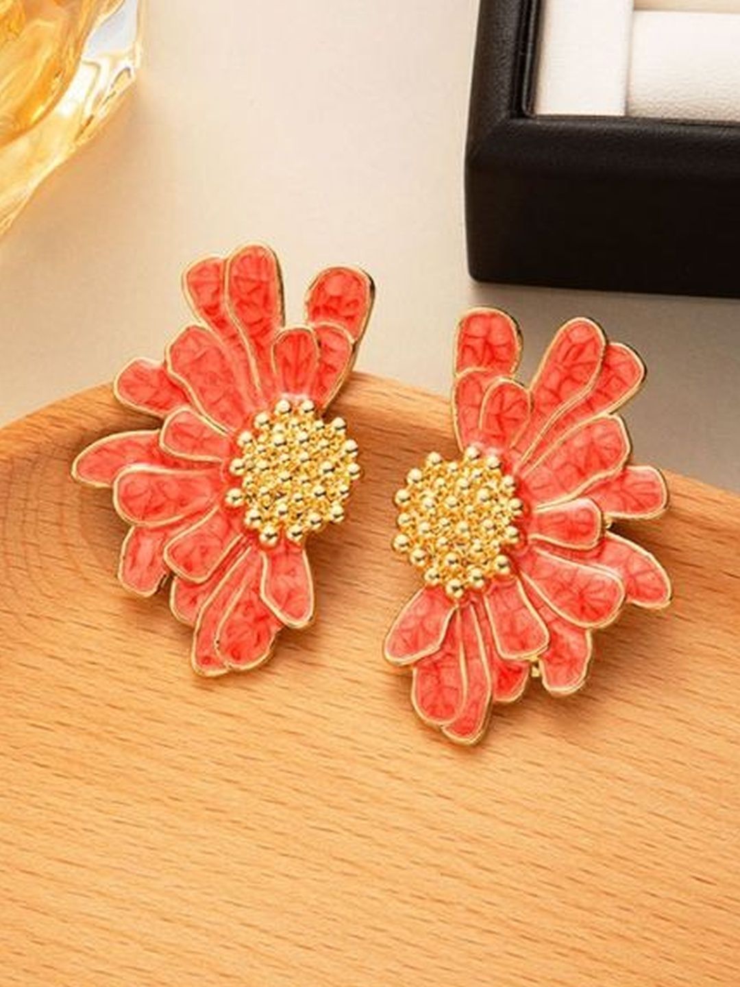 AKISON JEWELS Floral Studs Earrings-picture-29