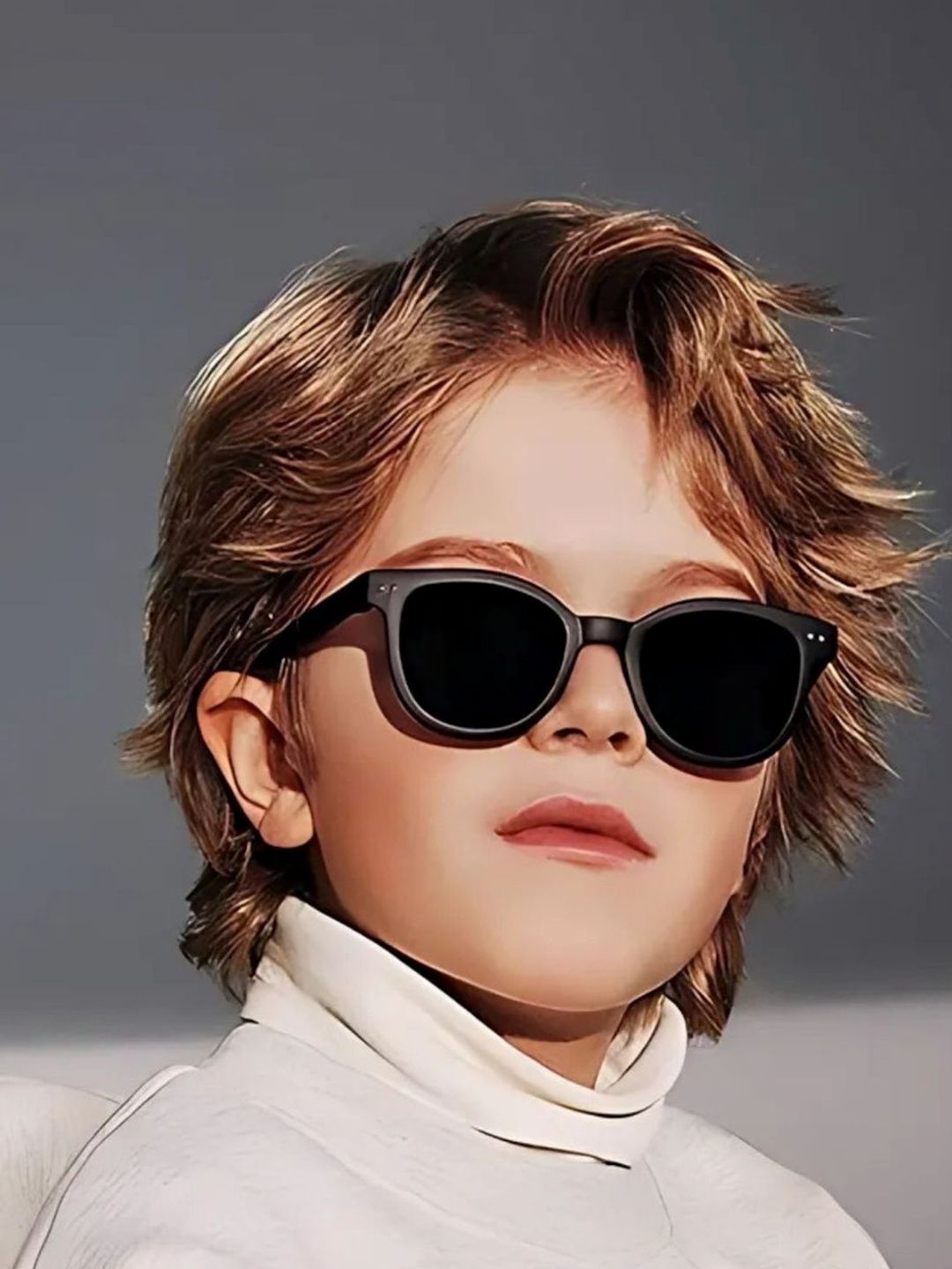 ZIKKU Unisex Kids Black Sunglasses with-picture-48