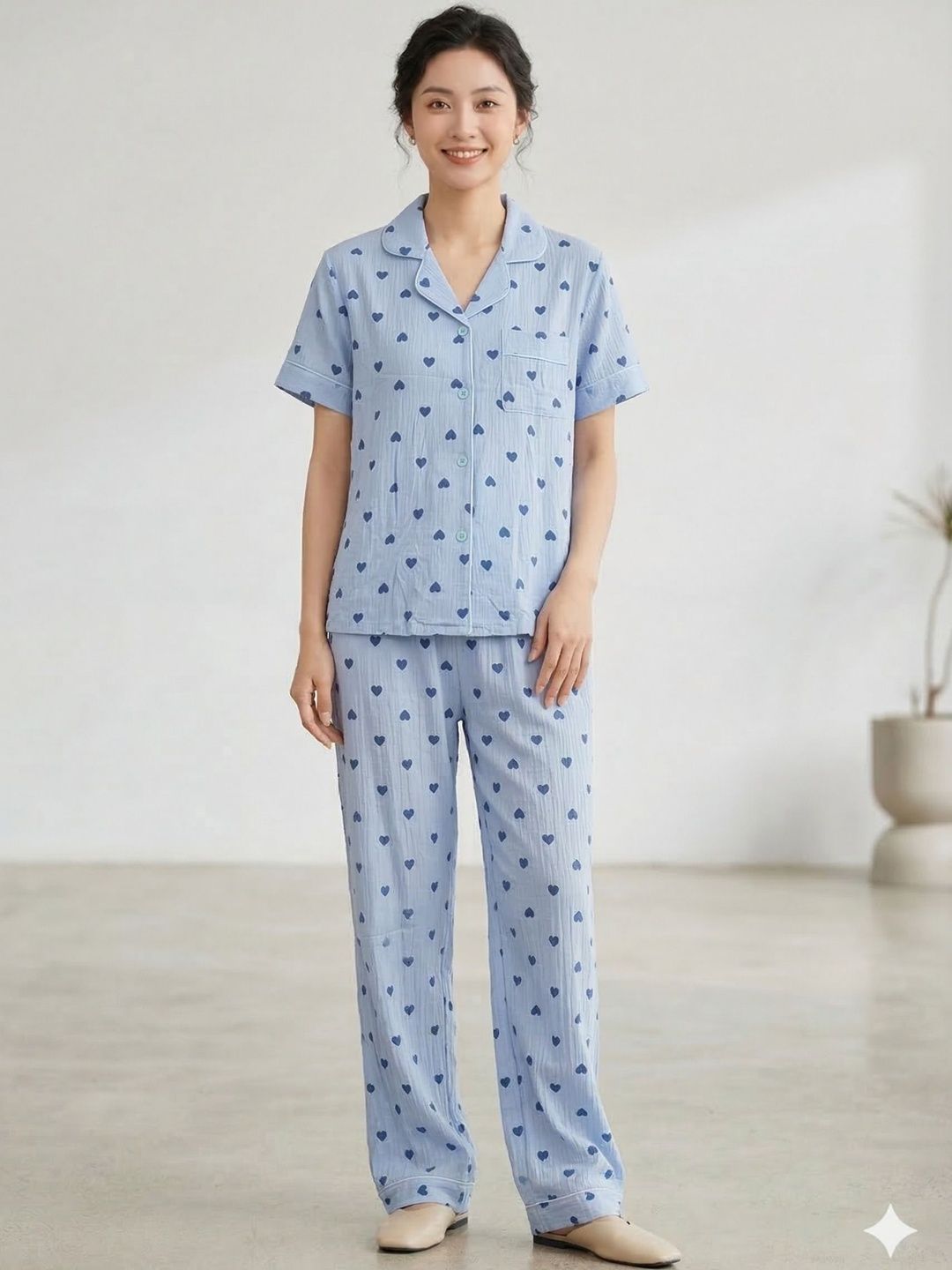 Stem Rope Women Printed Night suit-picture-18