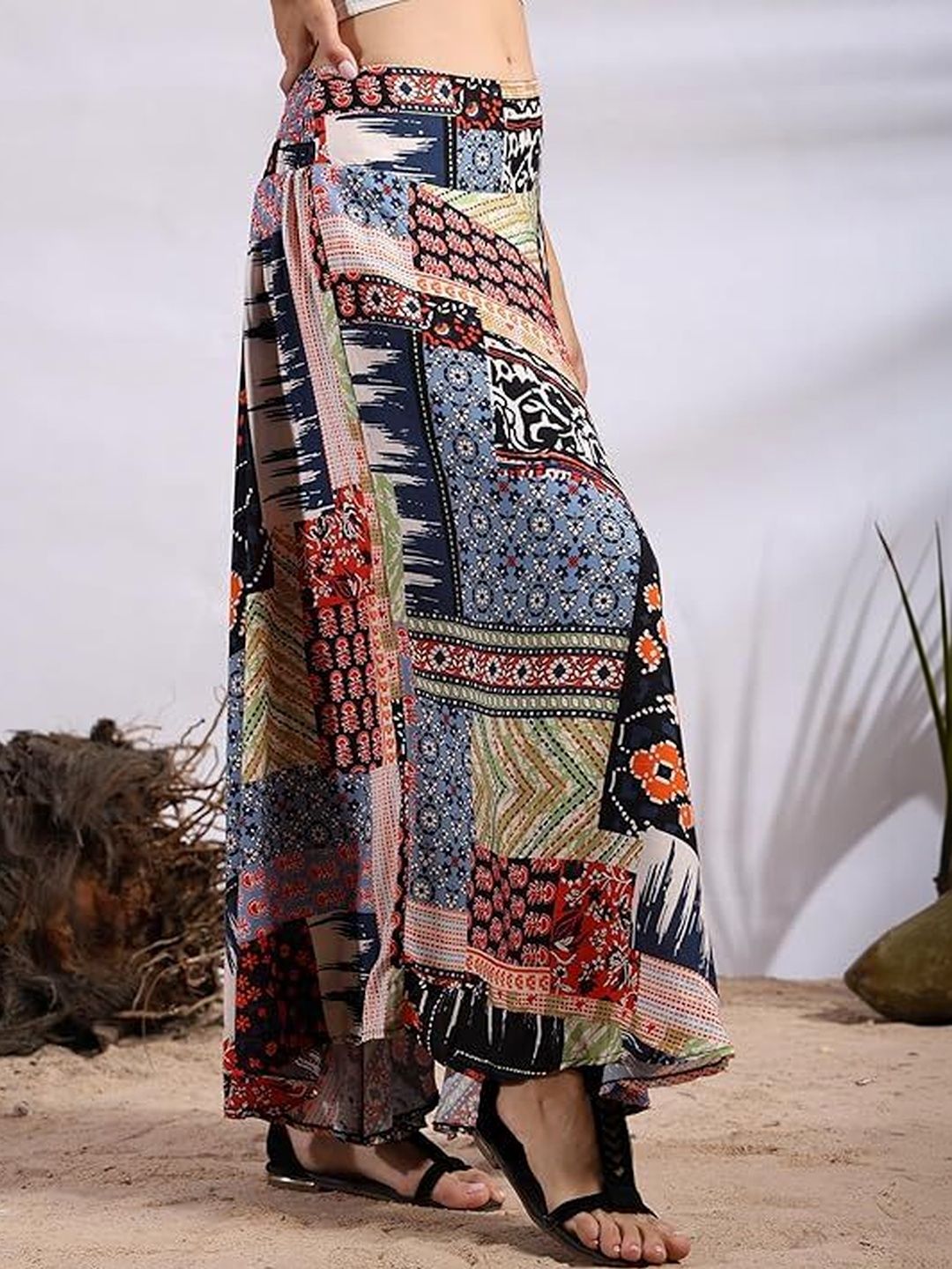 GALE GIRLS Women Self Design Bohemian Maxi Skirts-picture-32