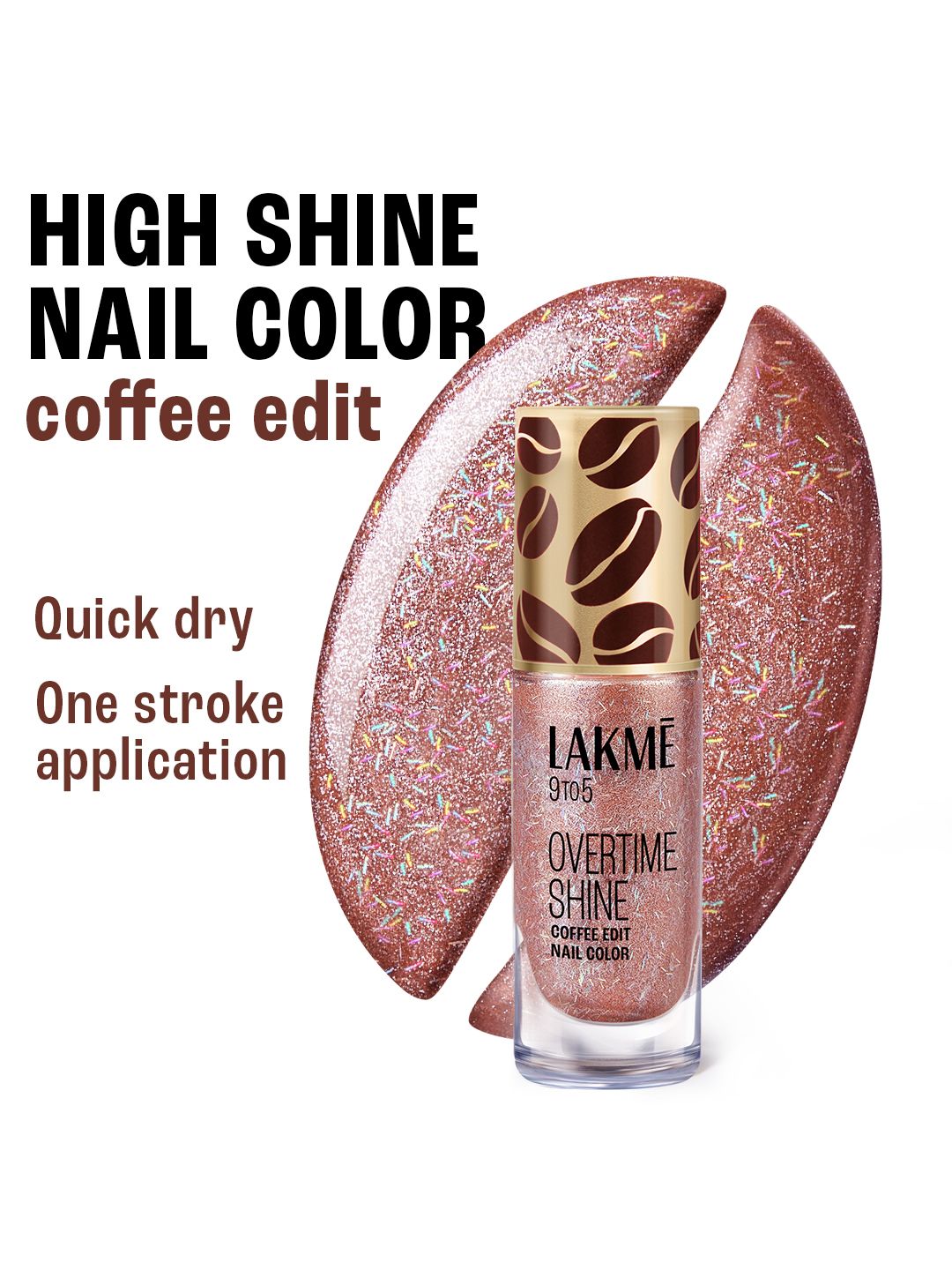 Lakme 9 to 5 Overtime Shine Coffee Edit Nail Polish 6ml - Hazelnut Hug 15-image-31