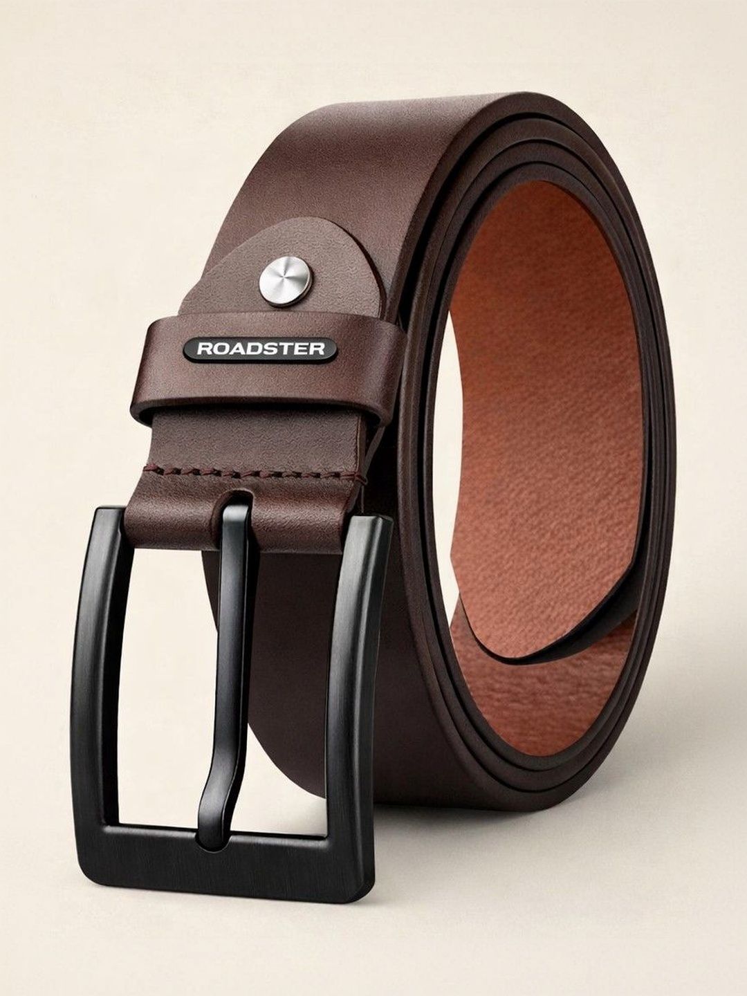 The Lifestyle Co Men Textured Leather Belt-image-10