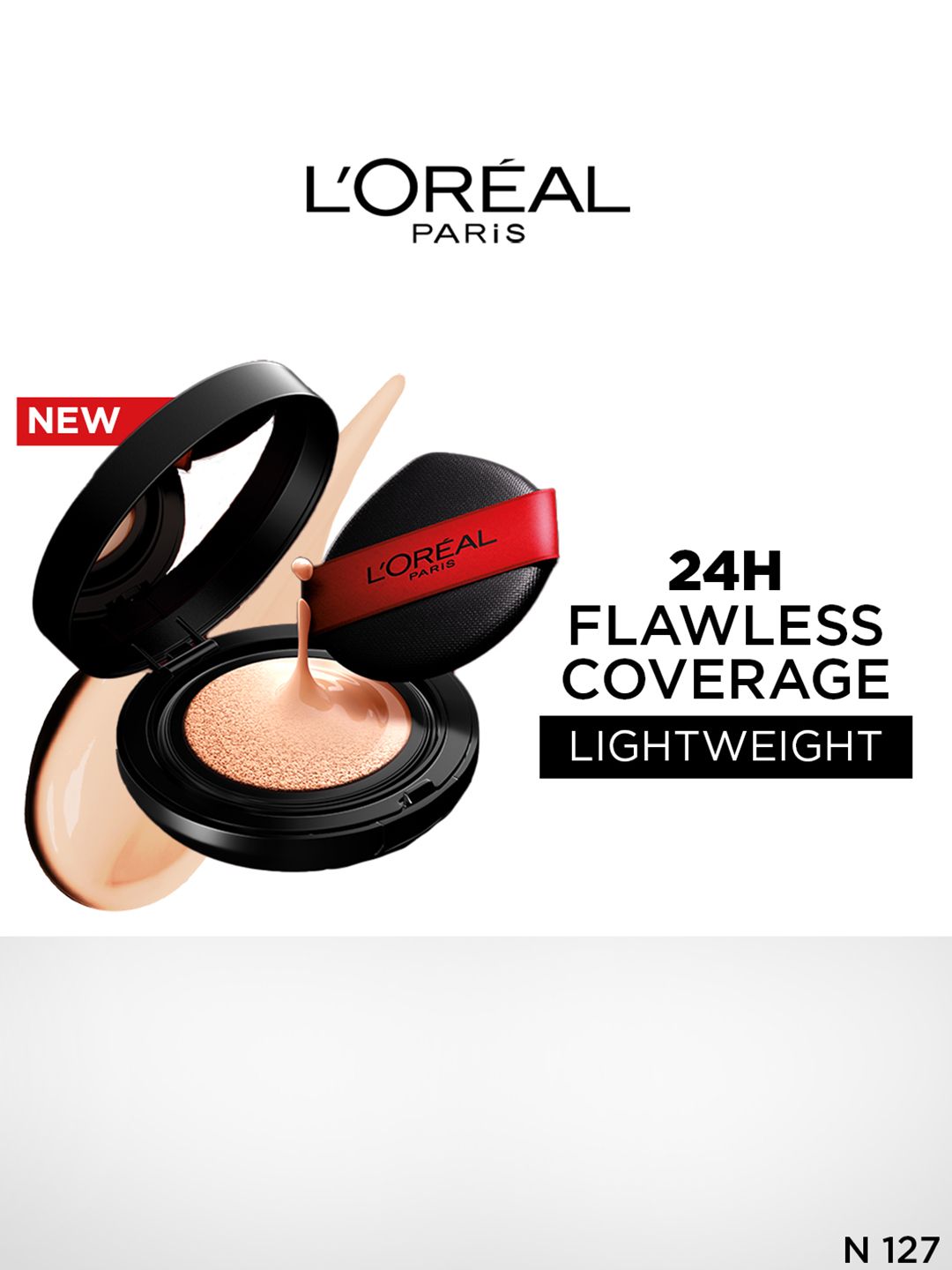 LOreal Paris Infallible Cushion Foundation with Glass-Skin Finish 11g - Shade N127-image-18