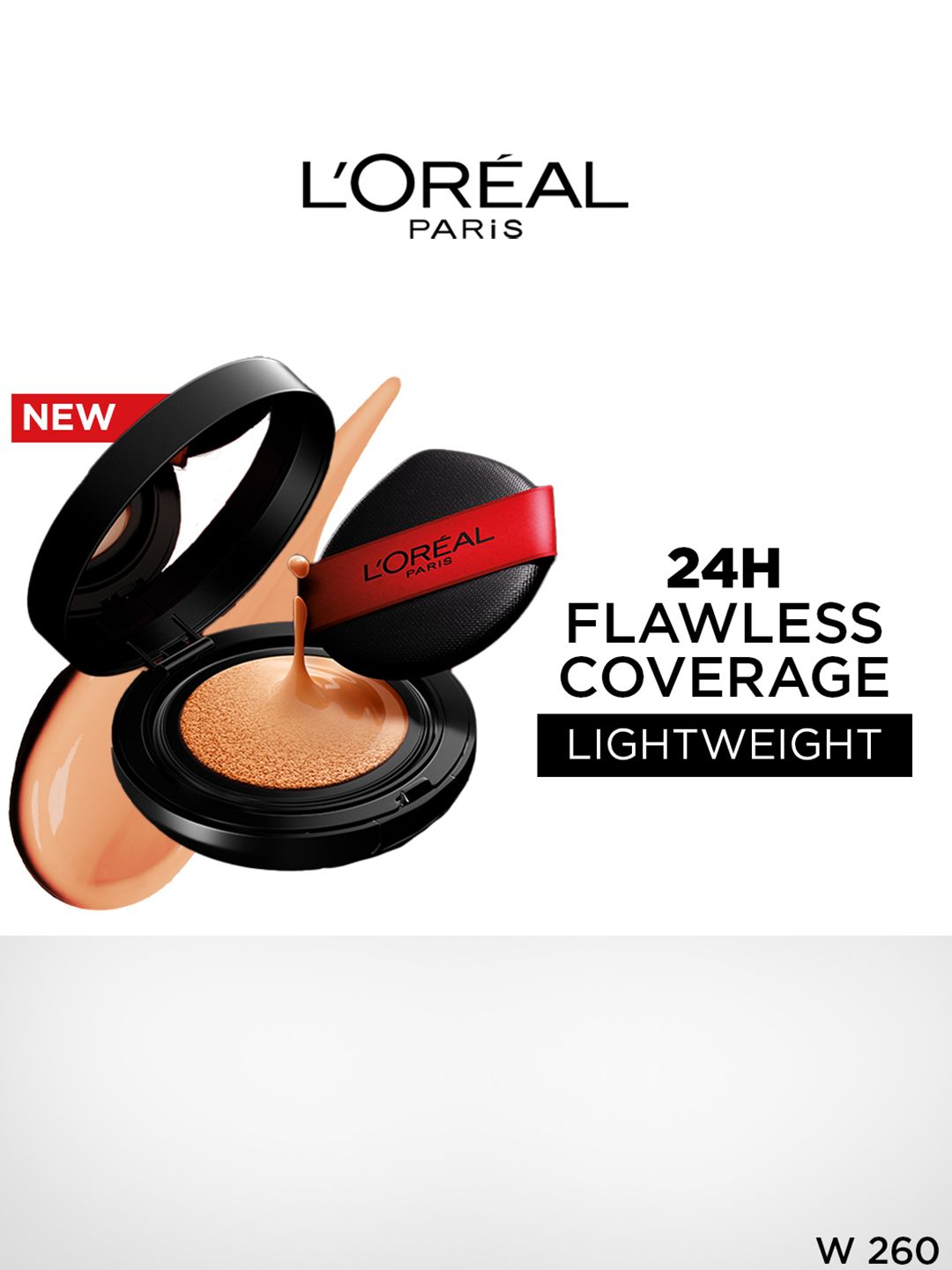 LOreal Paris Infallible Cushion Foundation with Glass-Skin Finish 11g - Shade W260-image-48