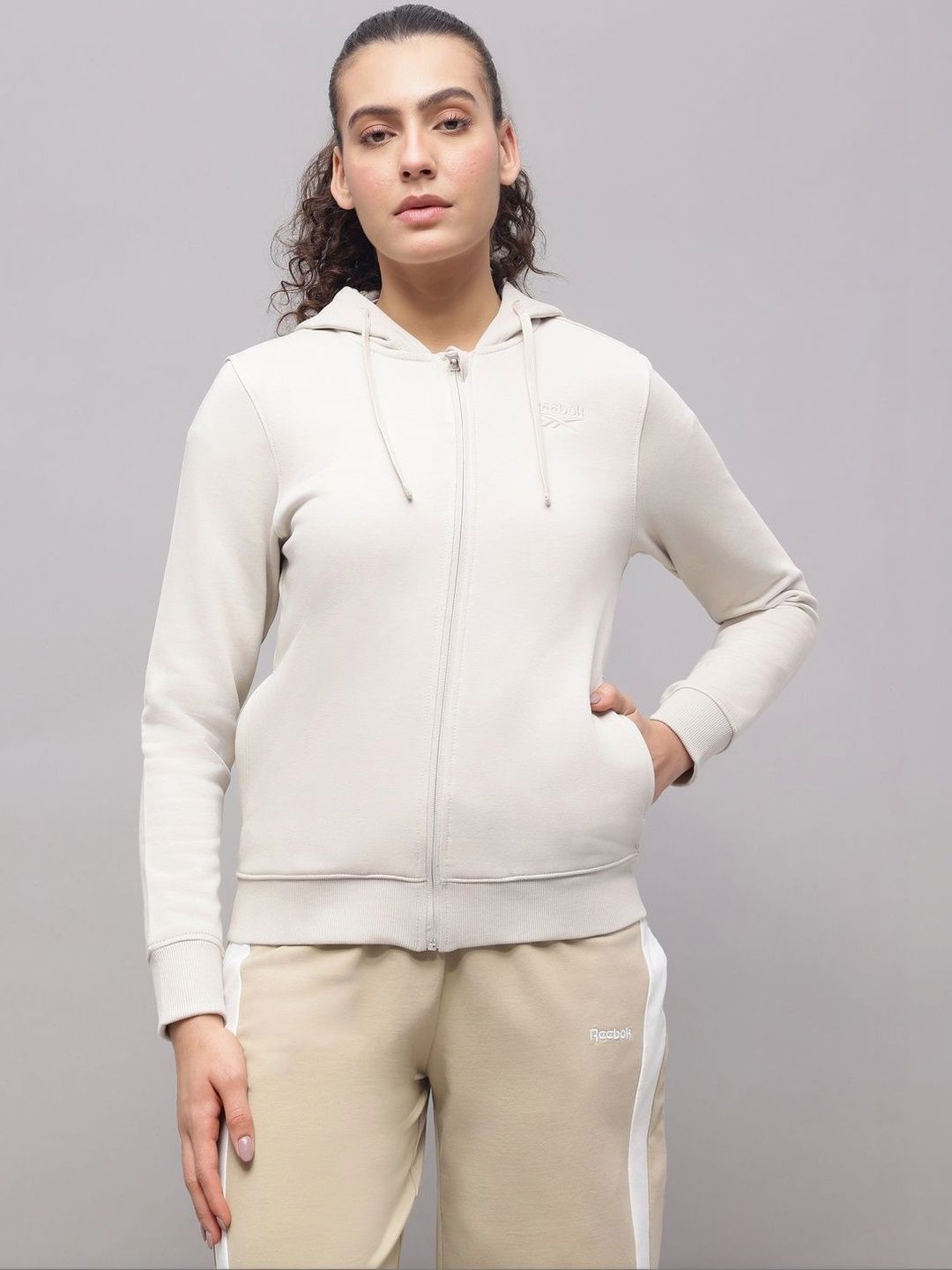 Reebok Cotton Hooded Open Front Jacket-picture-13