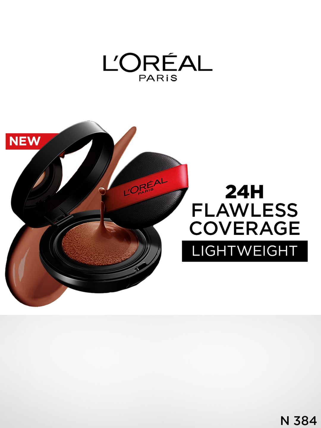LOreal Paris Infallible Cushion Foundation with Glass-Skin Finish 11g - Shade N384-picture-22