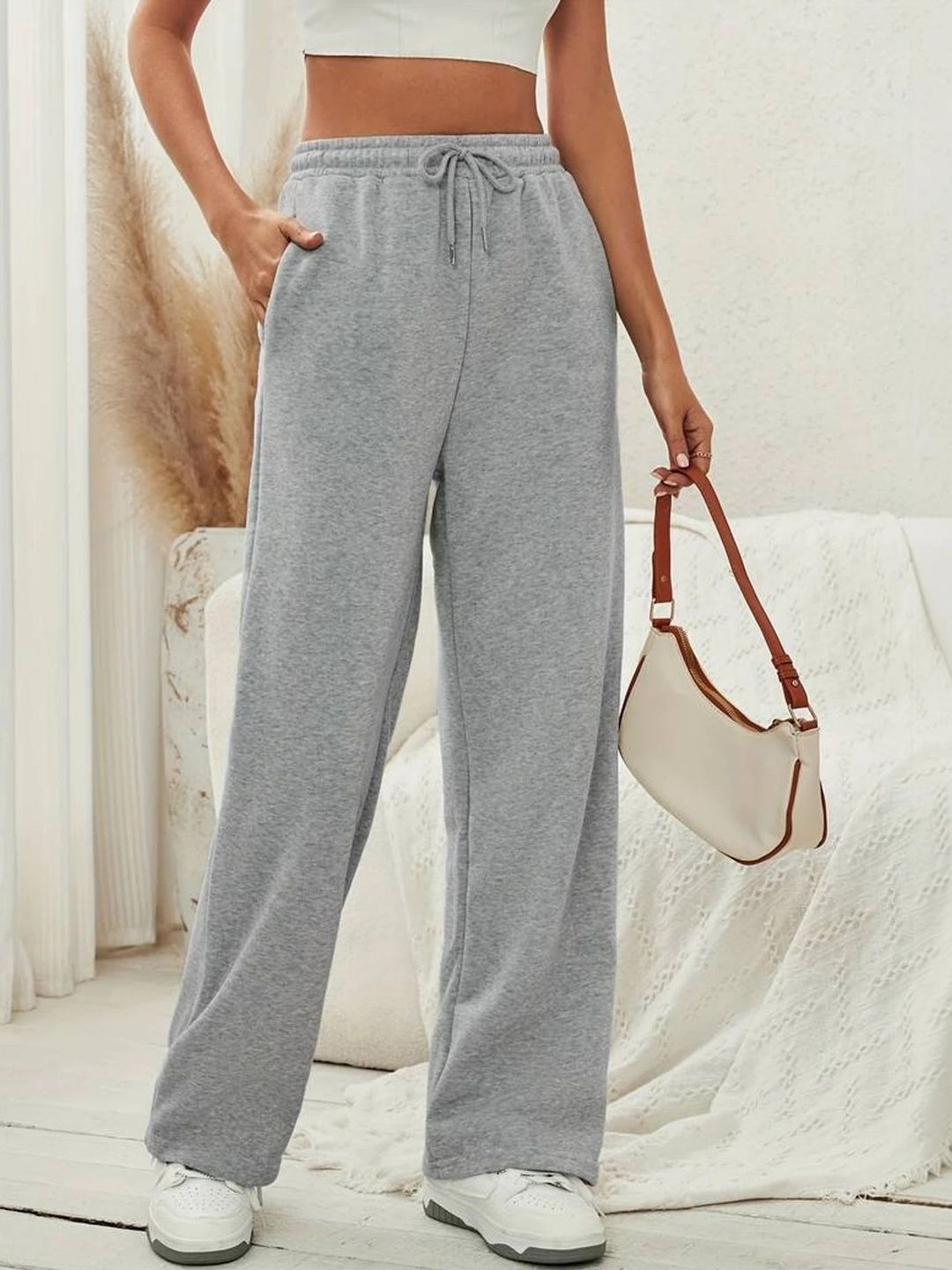 Imsa Moda Women Loose Fit High-Rise Trousers-picture-25
