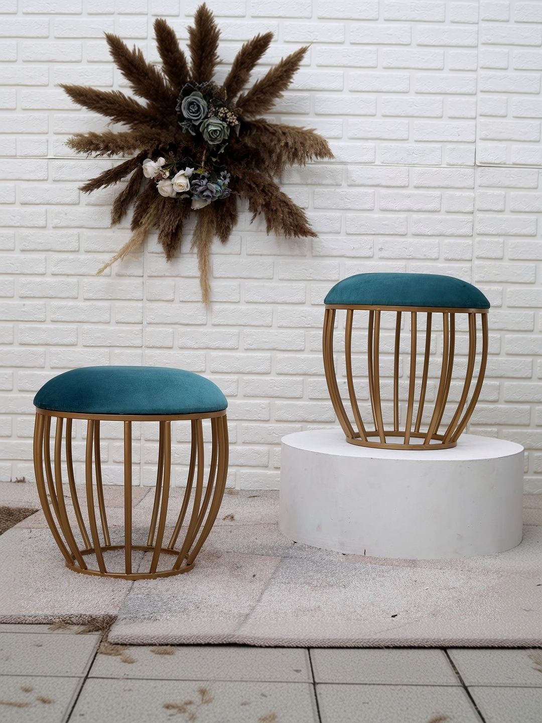 Greetwood Metal Ottoman Stool for Living Room-picture-53