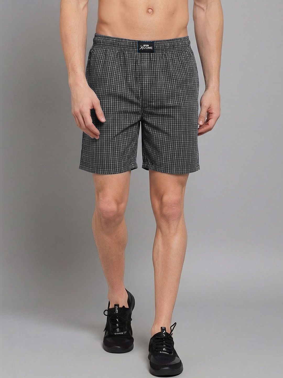 AMUL COMFY Checked Assorted Combed Cotton Mid-Rise Boxers-image-37