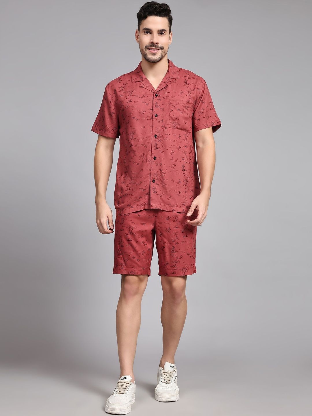 BStories Men Printed Night suit-picture-12