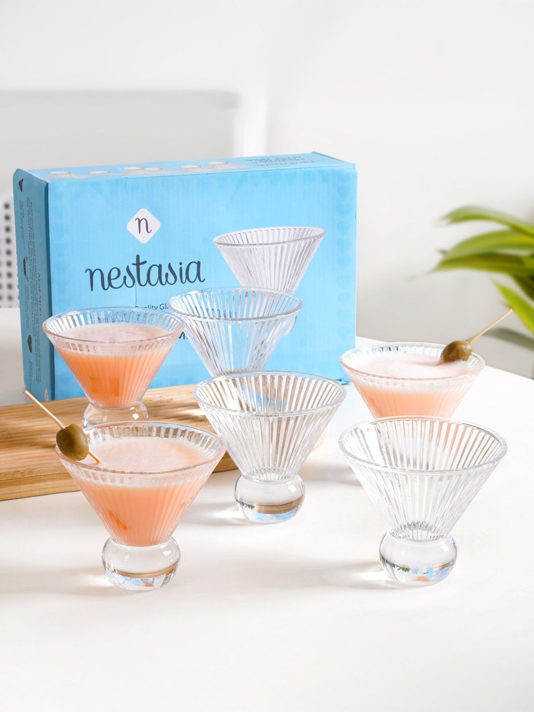Nestasia Unisex Transparent Glass Bar Glass-picture-41