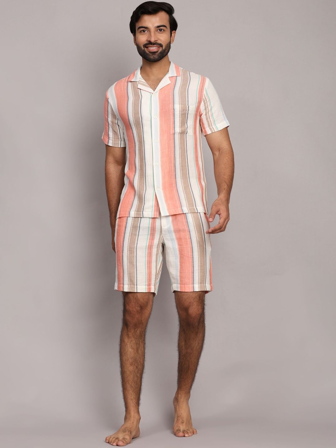 BStories Men Striped Night suit-picture-28
