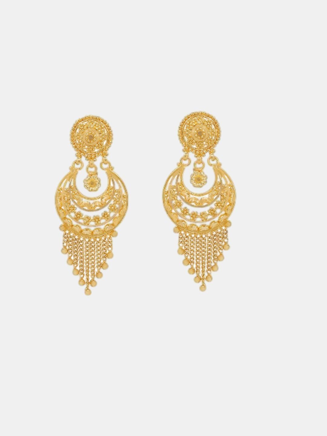 C KRISHNIAH CHETTY JEWELLERS PVT LTD 22K Gold Drop Earring - 8.9 g-picture-31