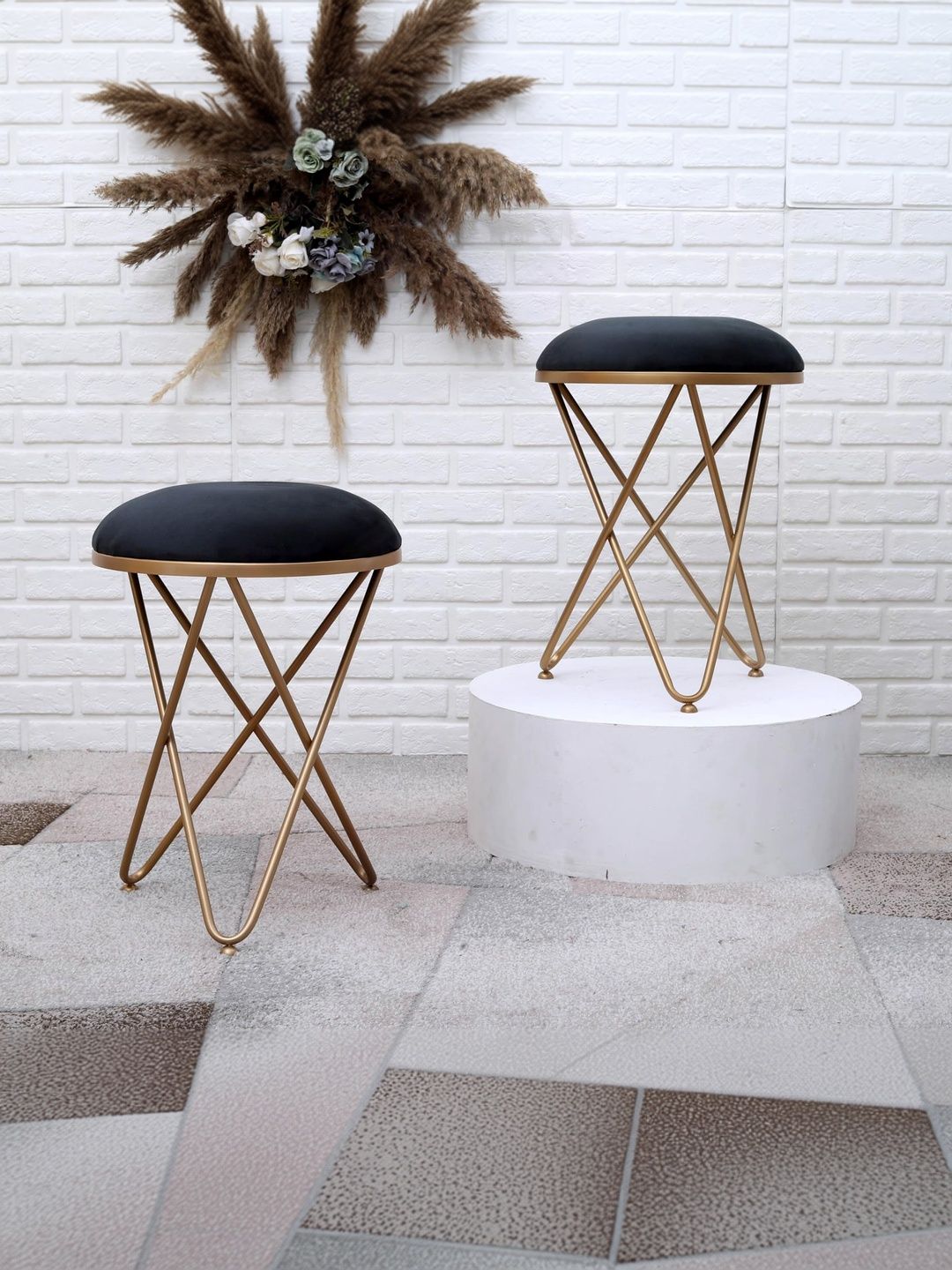 Greetwood Set Of 2 Metal Ottoman-picture-12