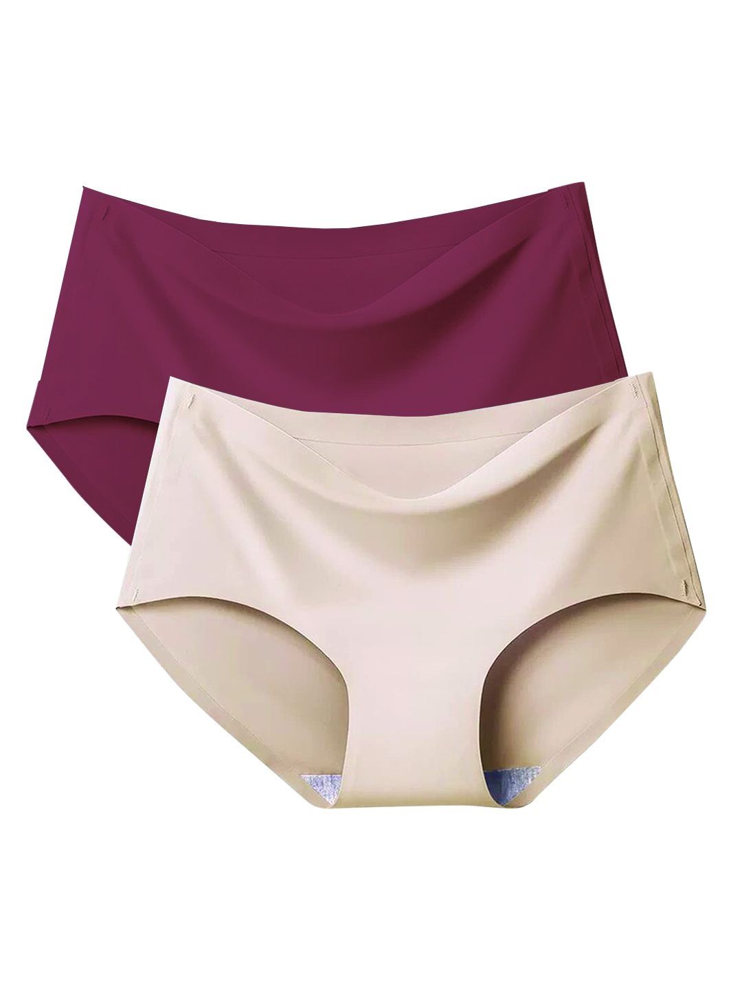 RS LOVE Women Pack of 2 Seamless Assorted Basic Briefs-image-32