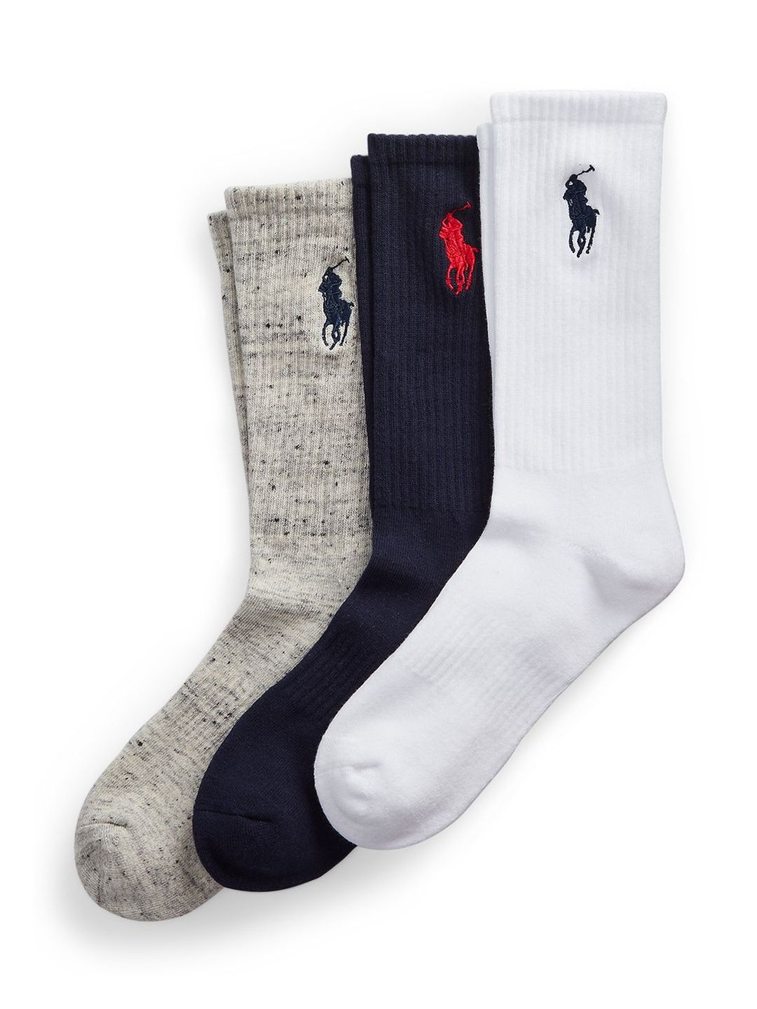 Polo Ralph Lauren Men Pack of 3 Cotton Patterned Socks-picture-40