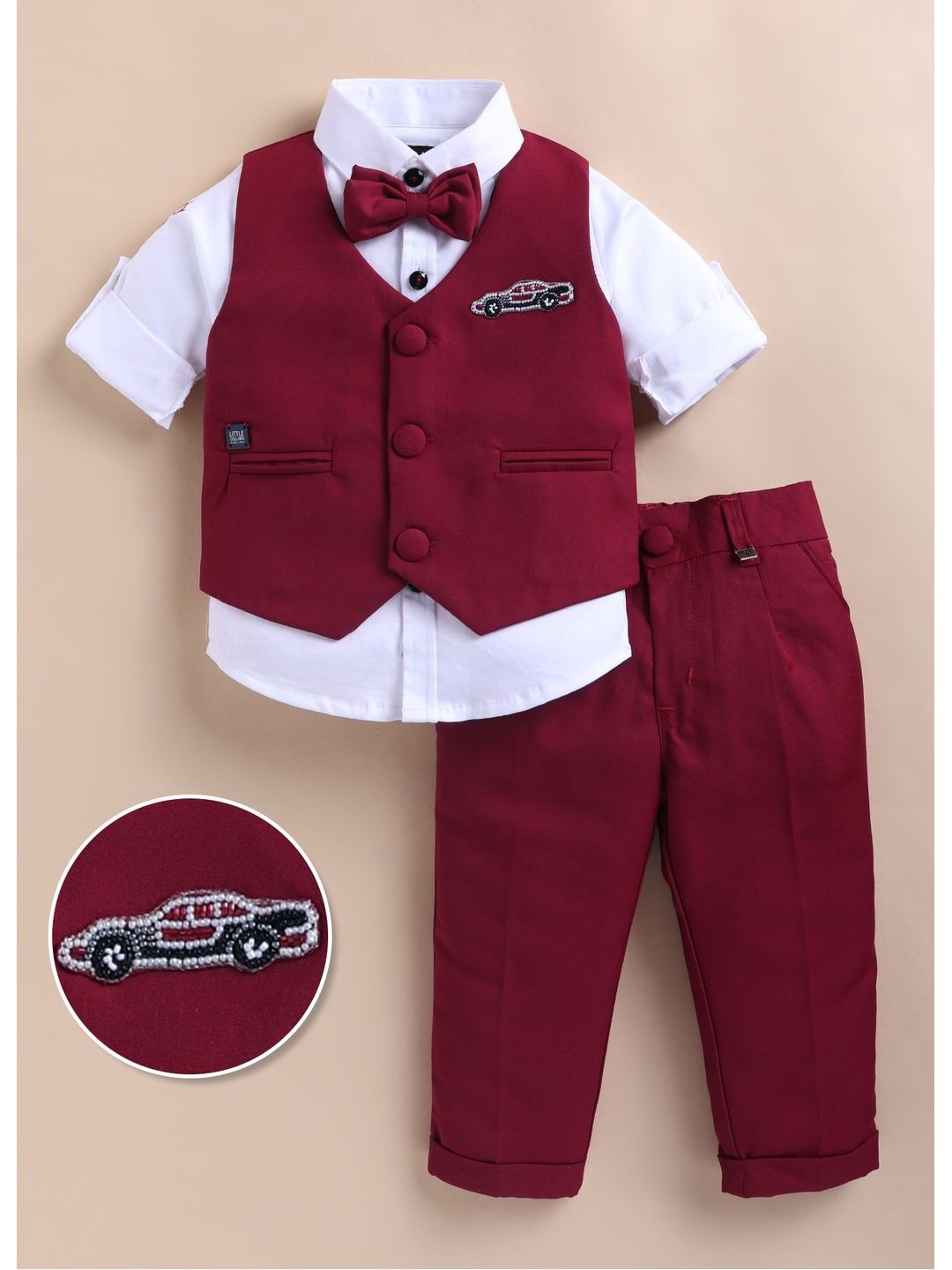 LITTLE COLLARS Infant Boys Shirt with Trousers-image-42