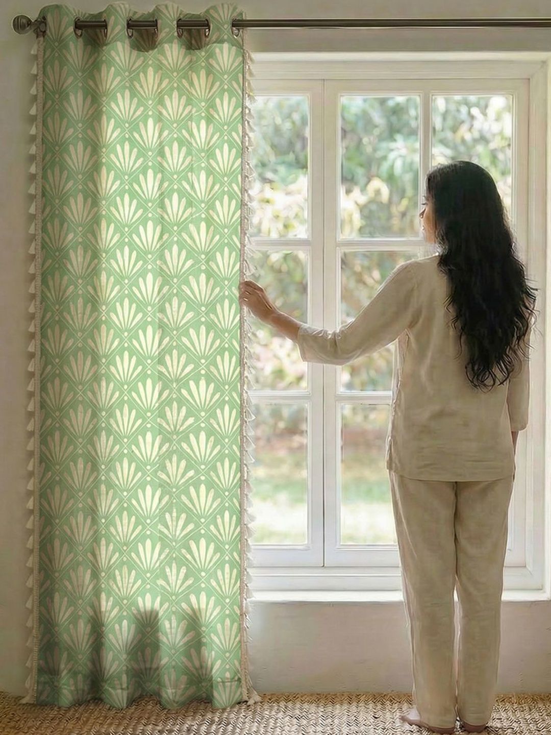 URBAN SPACE Pack Of 1 Door Curtain-picture-53