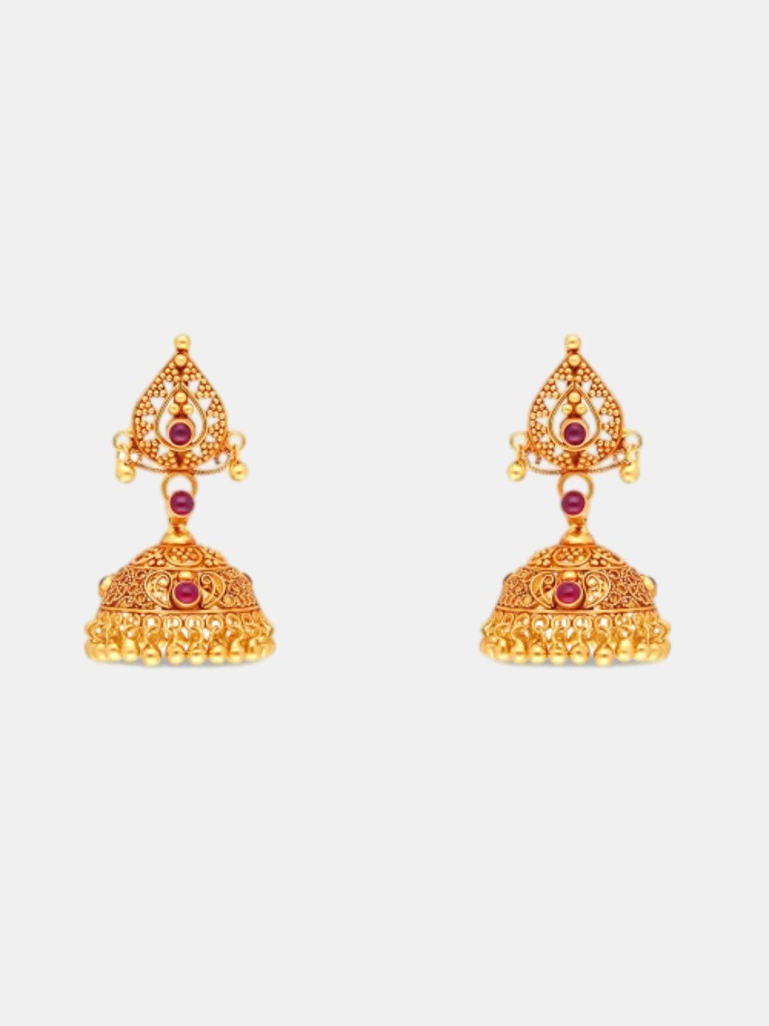 c krishniah chetty jewellers pvt ltd C KRISHNIAH CHETTY JEWELL 22KT Gold Textured Earing-8.64g-picture-18