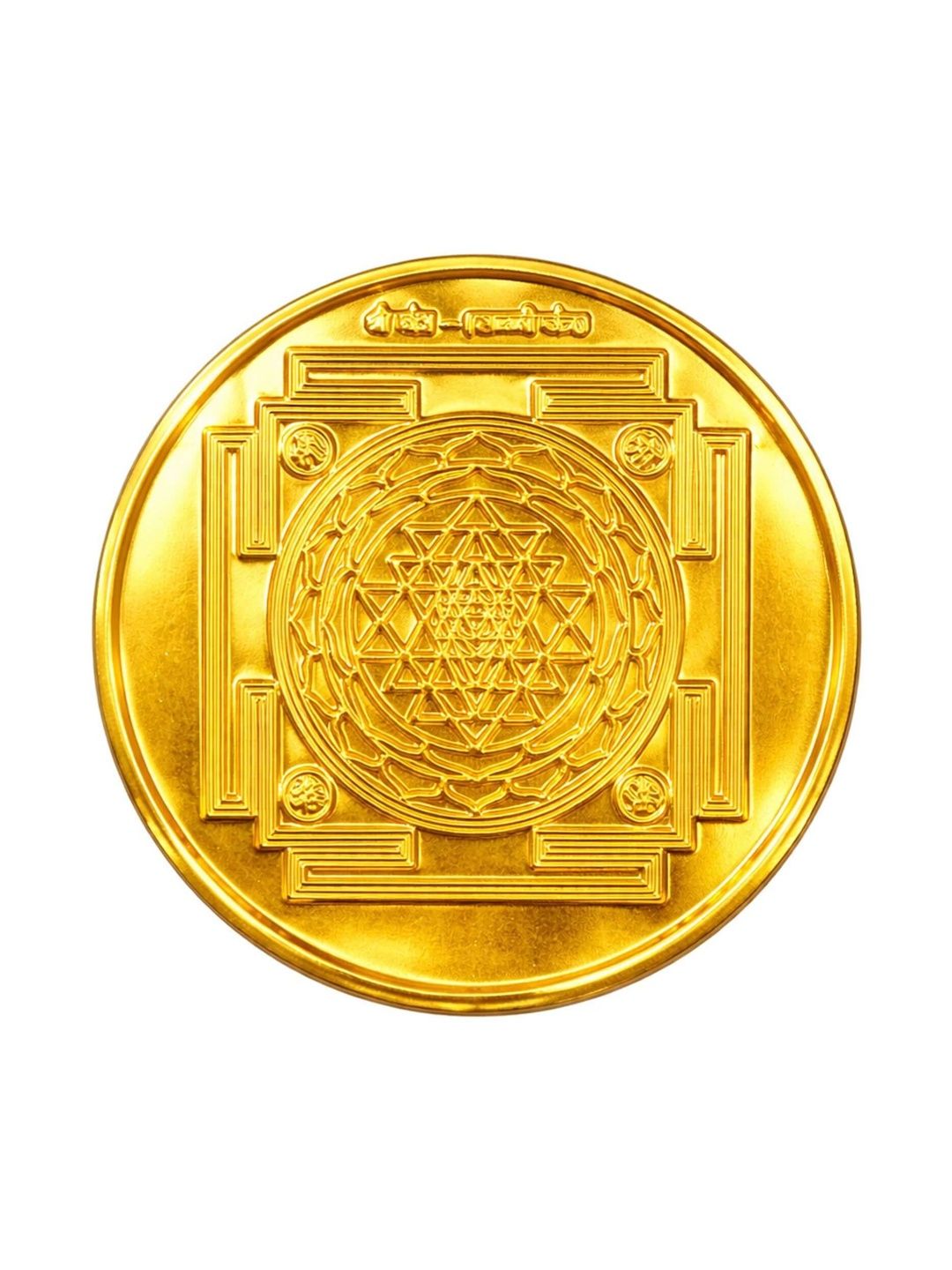 Nipura 24KT 999 Gold Shree Yantra Gold Coin - 0.05 g-picture-45
