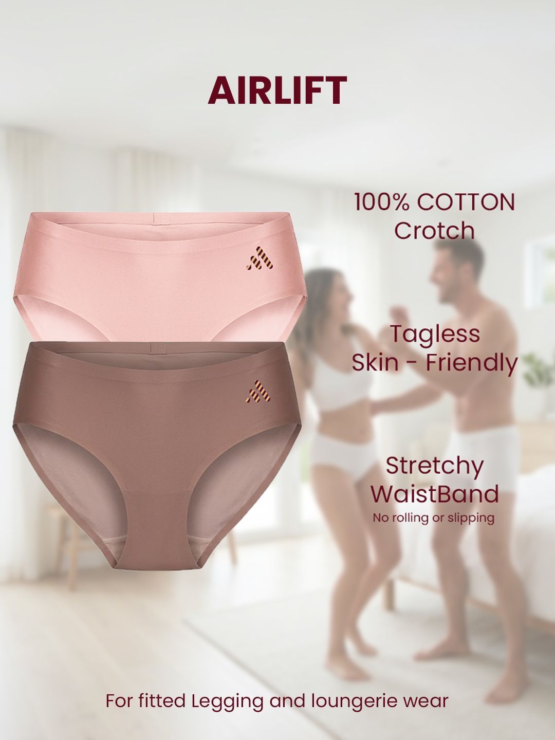 MAROON Pack Of 2 Low-Rise Seamless Assorted Briefs-image-19