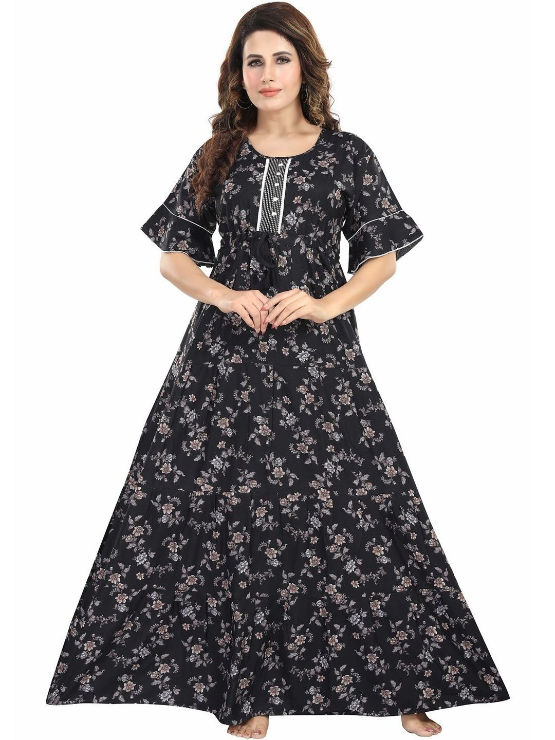 NIGHTSHADES Embroidered Maxi Nightdress-picture-30
