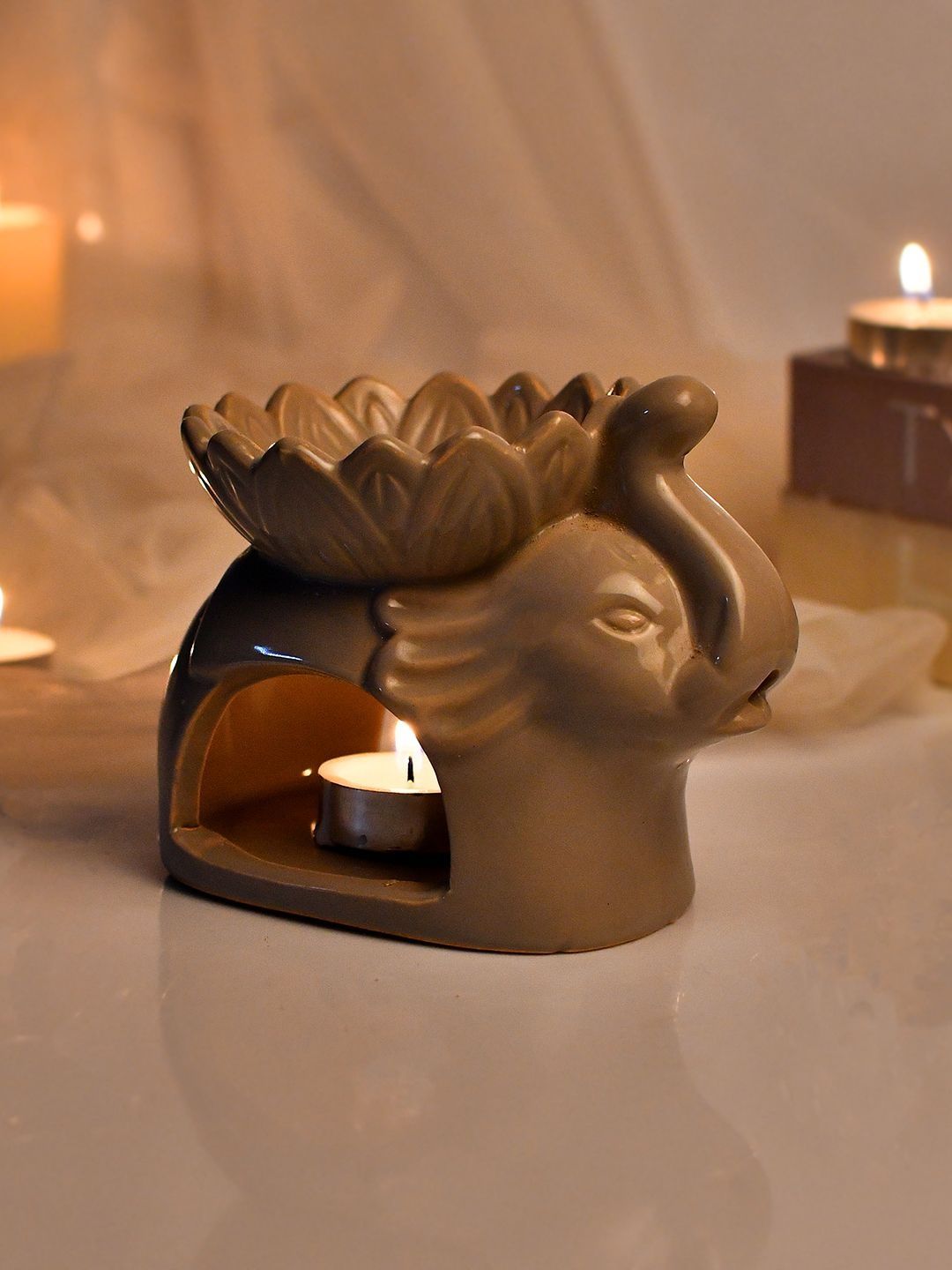 Aapno Rajasthan White Ceramic Aroma Oil Diffusers-picture-51