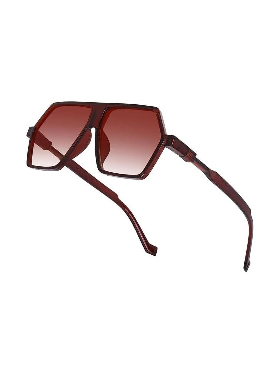 Elligator Men Brown Rectangle Sunglasses with-image-14
