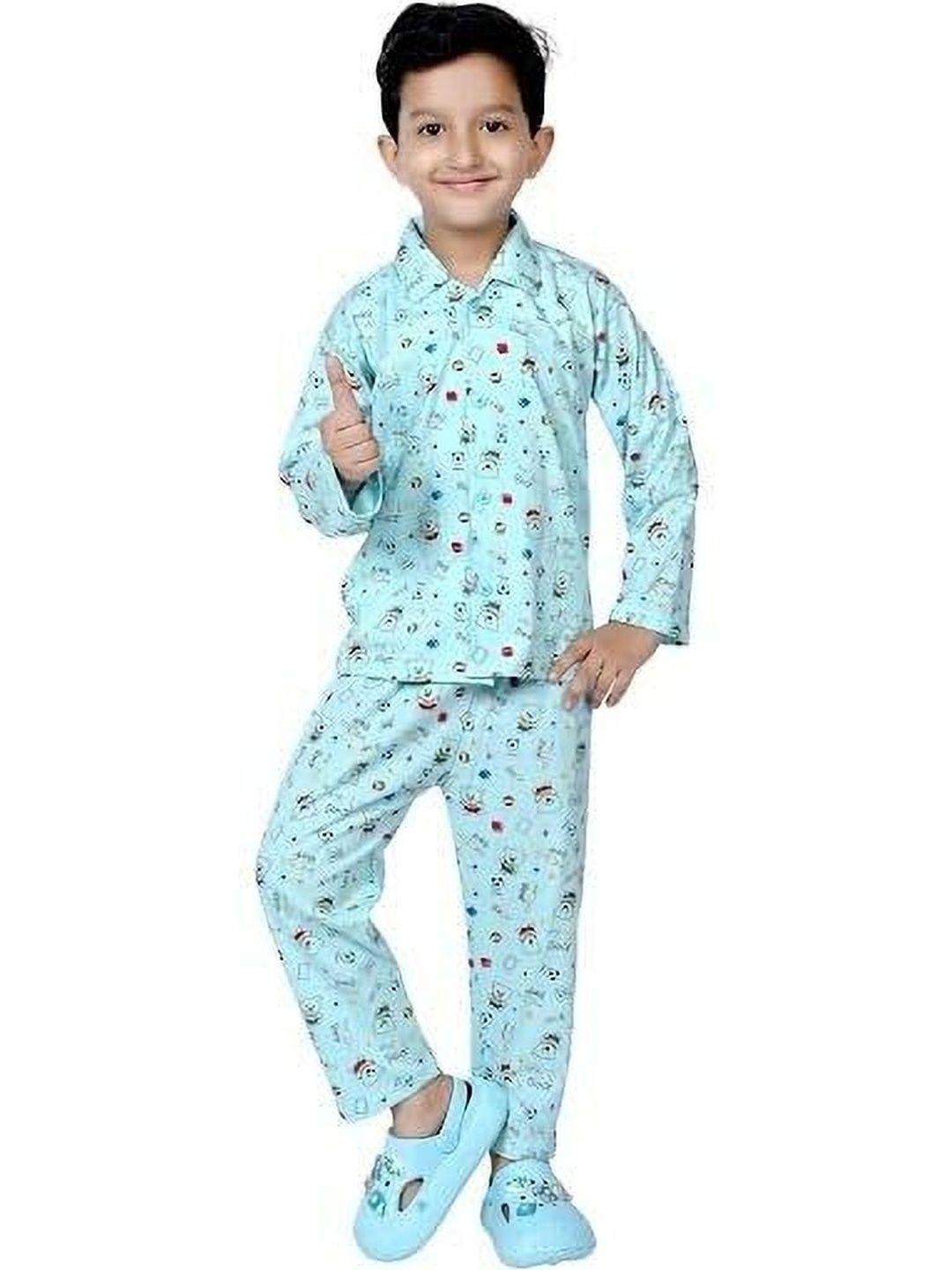 CHICLIFT Unisex Kids Nightdress-picture-29