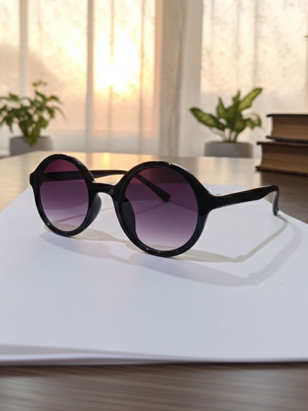 Elligator Men Black Round Sunglasses with-picture-36