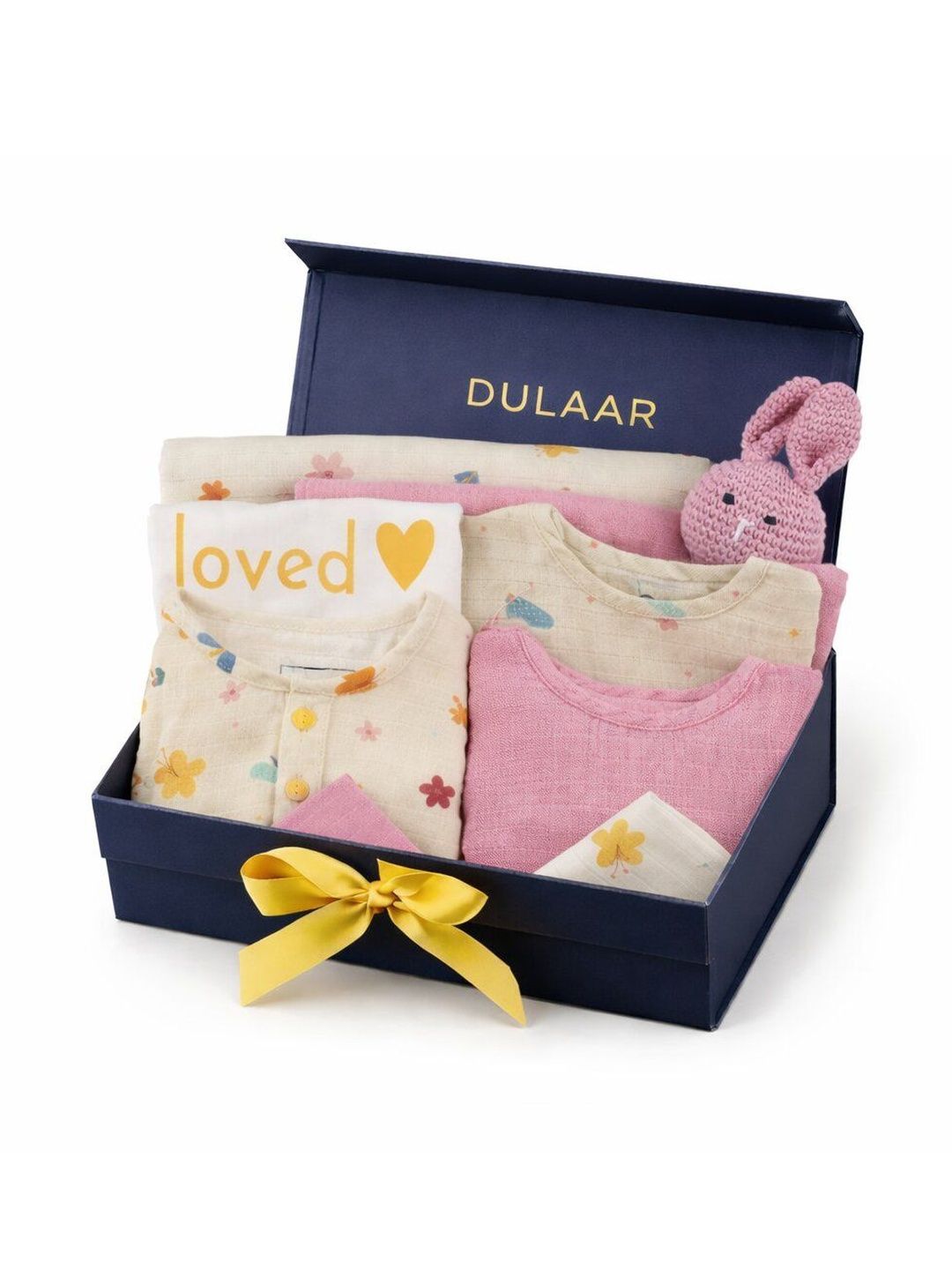 DULAAR Infants Pack Of 8 Printed Organic Cotton Baby Apparel Gift Set-image-42