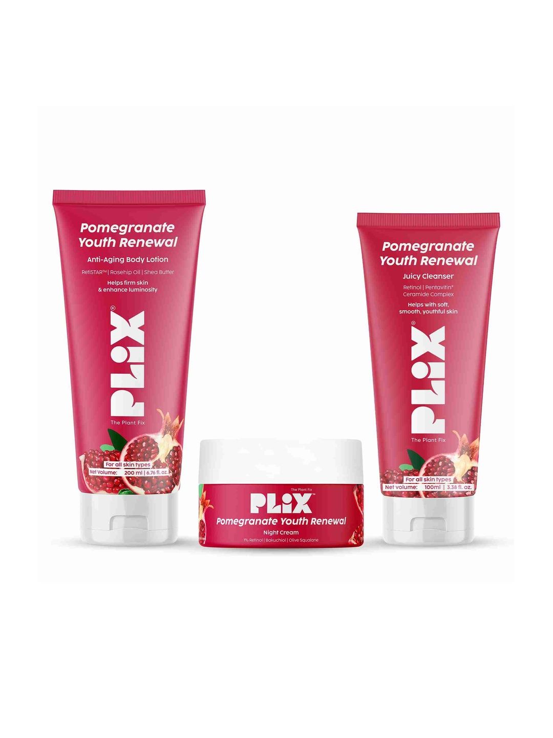 PLIX THE PLANT FIX Set Of 3 Body Lotion - 200 ml, Night Cream - 50 g & Cleanser - 100 ml-picture-23