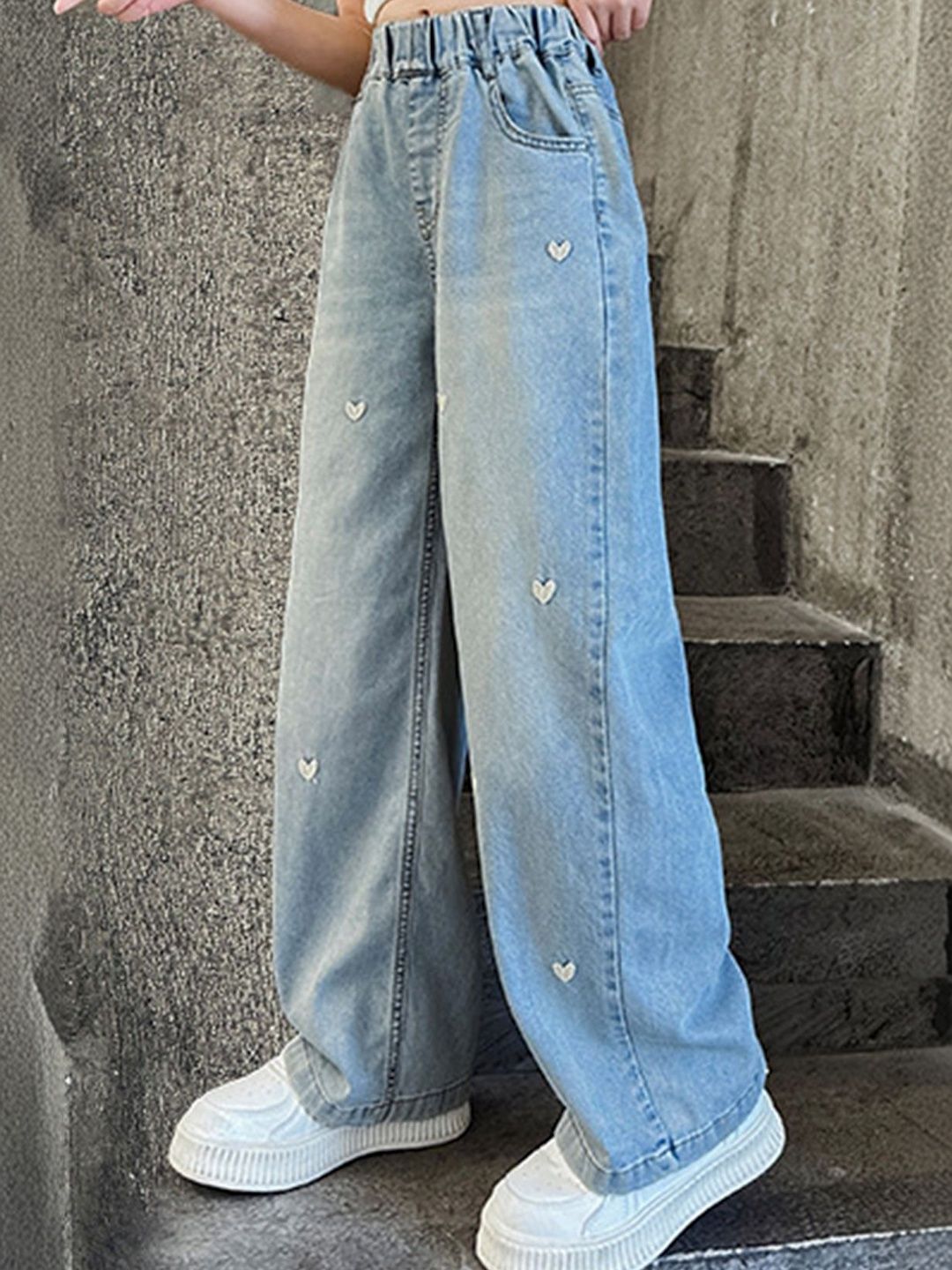 FOREVER FRIDAY Girls Comfort Regular Fit Mid-Rise Jeans-image-10