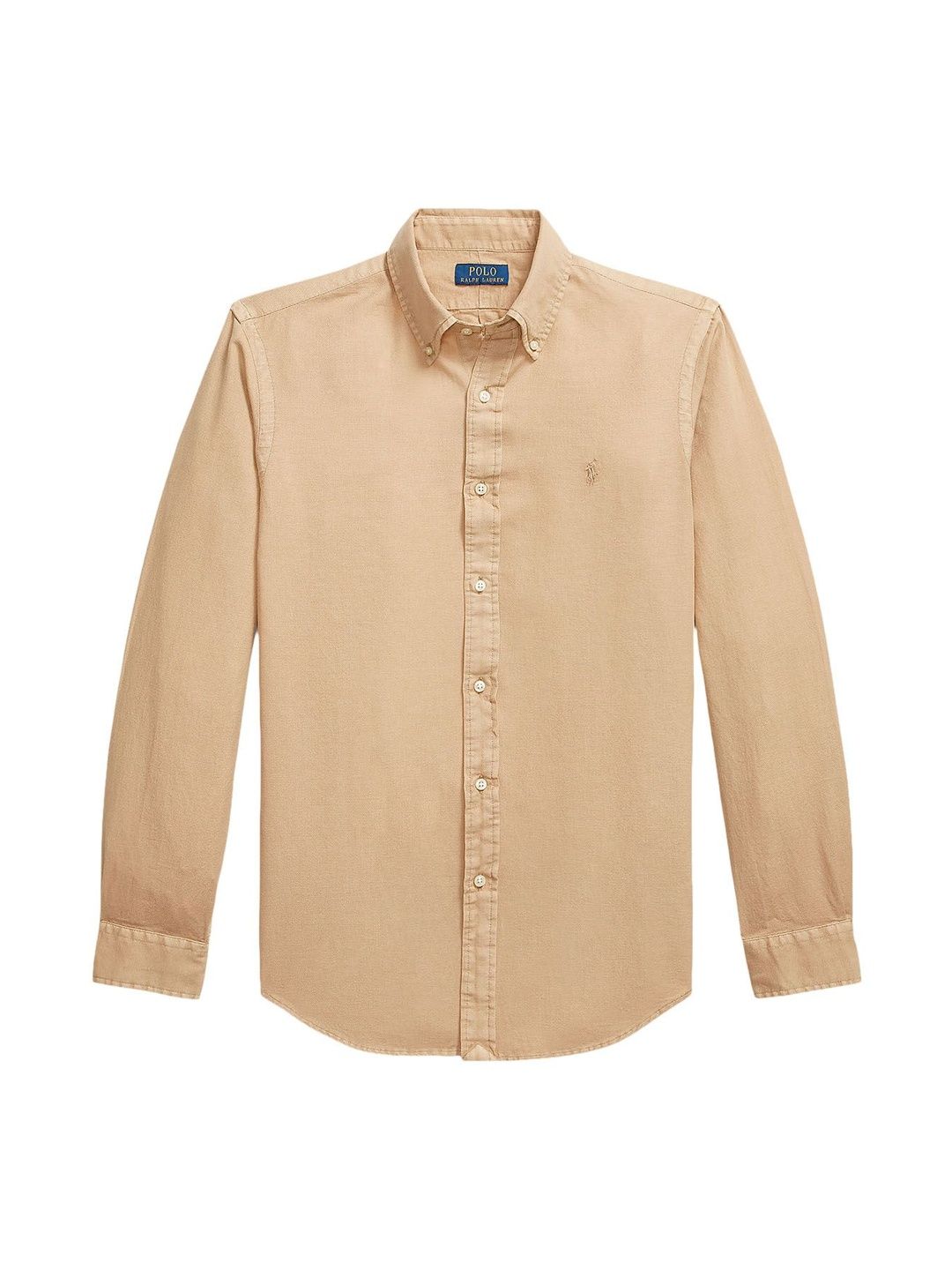 Polo Ralph Lauren Men Beige Custom Fit Textured Dobby Shirts-picture-28