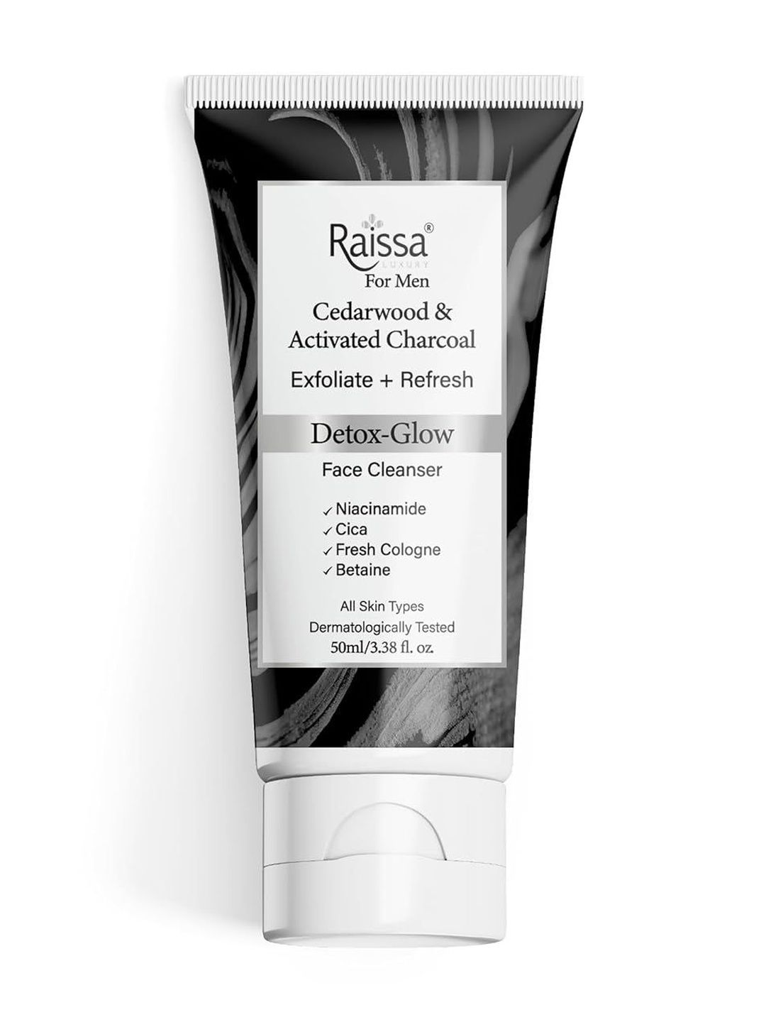 Raissa Men Cedarwood & Activated Charcoal Soap Free Face Wash - 50 ml-image-38