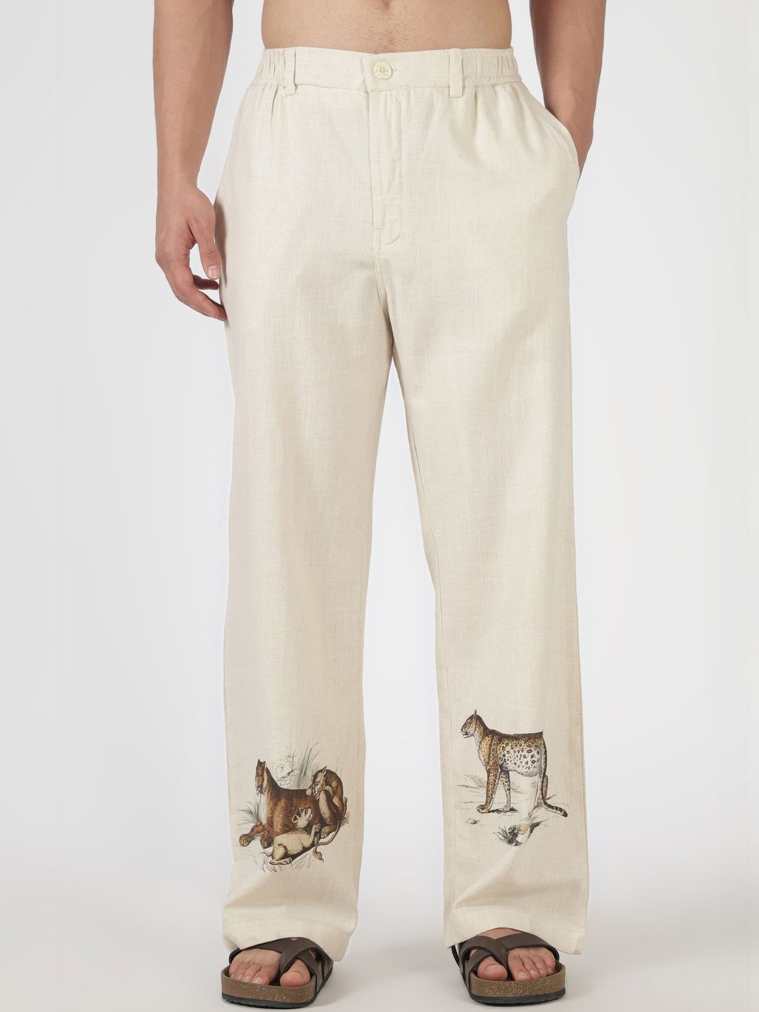 HAMPTONS Men Animal Printed Trousers-picture-47
