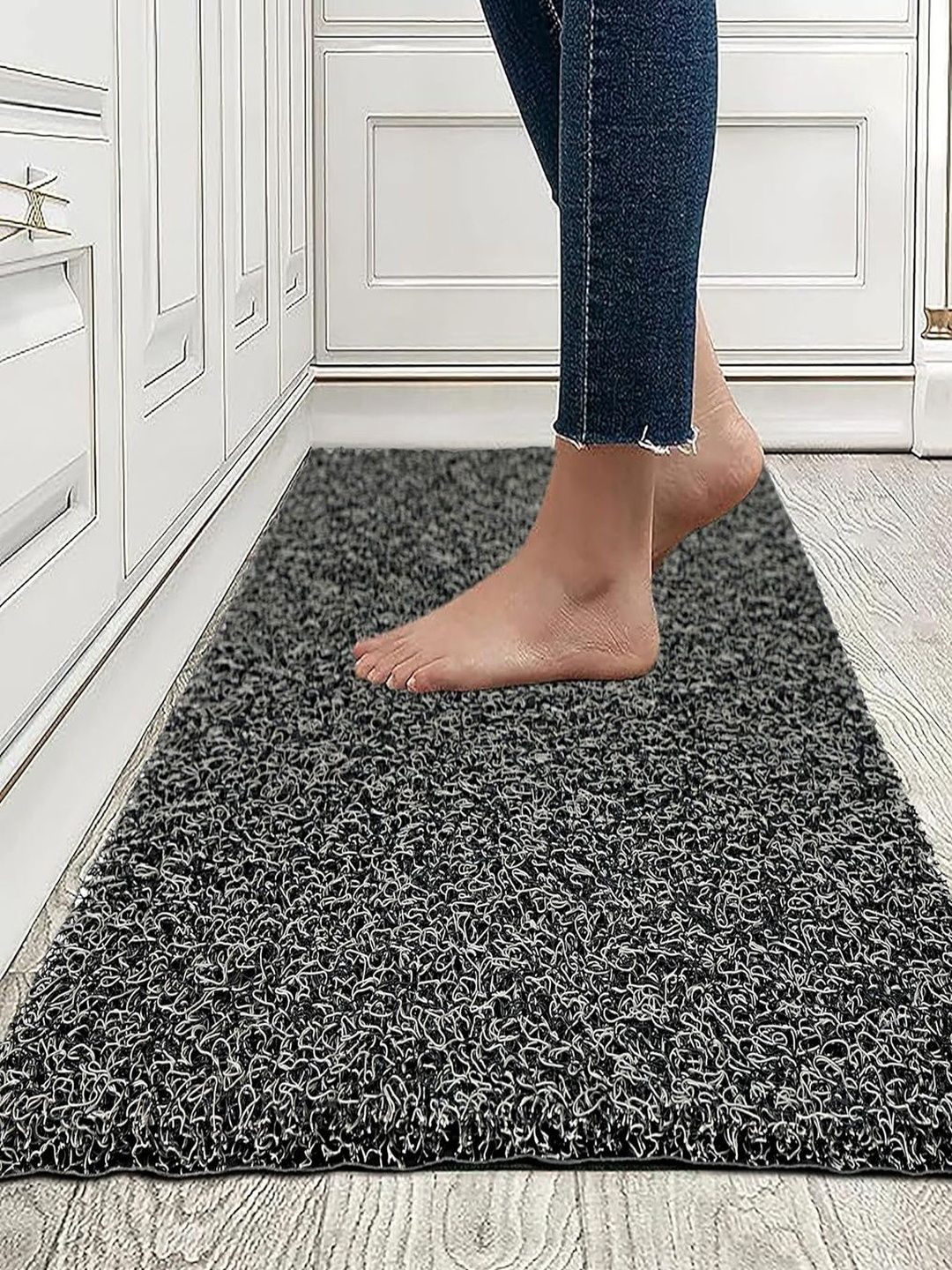 vstucart Grey & Black Textured Durable Anti-Skid Doormats-picture-10