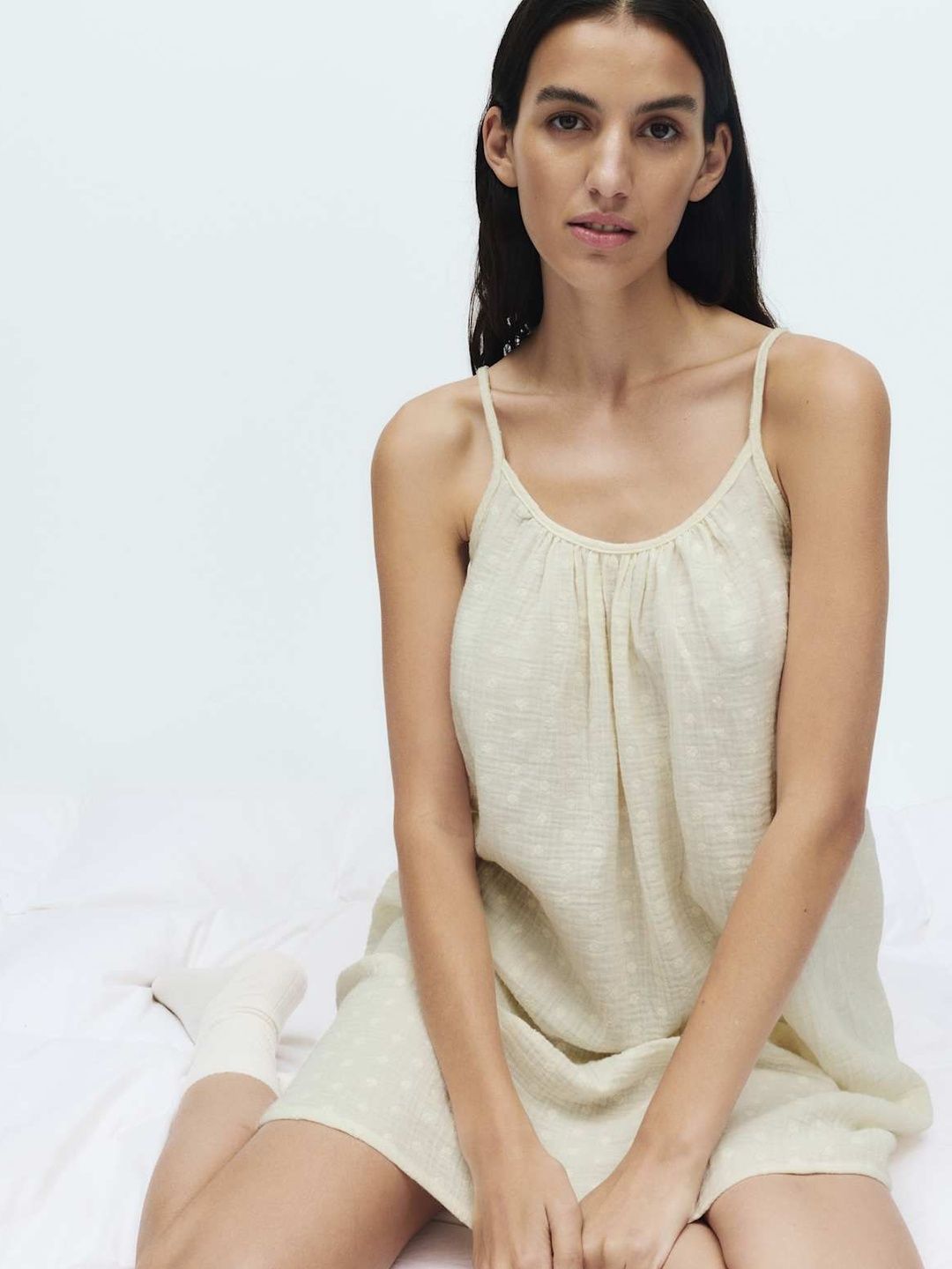 Marks & Spencer Muslin Broderie Chemise Shorts-picture-14