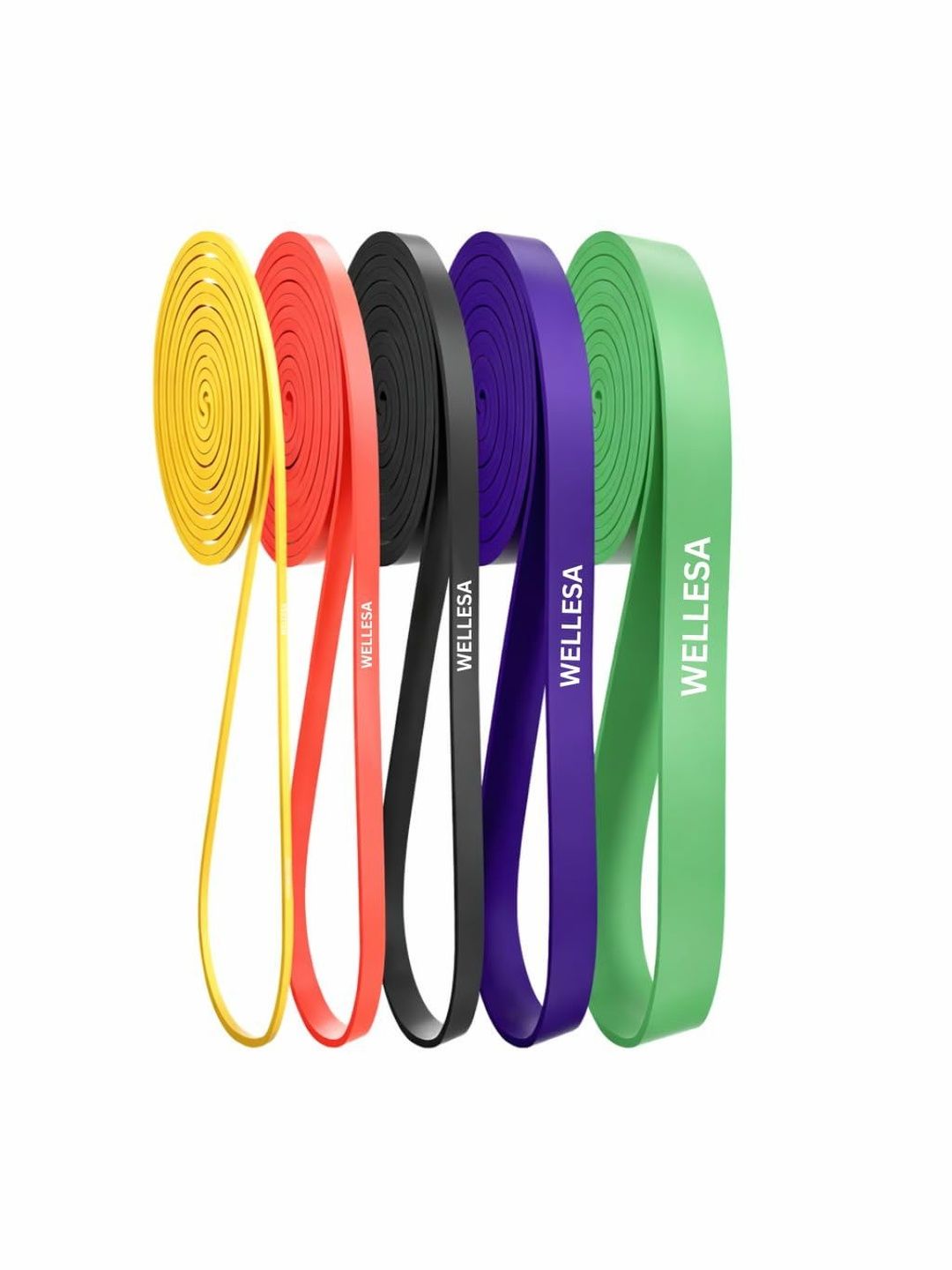 Wellesa Set Of 5 Resistance Bands For Body Stretching-picture-19