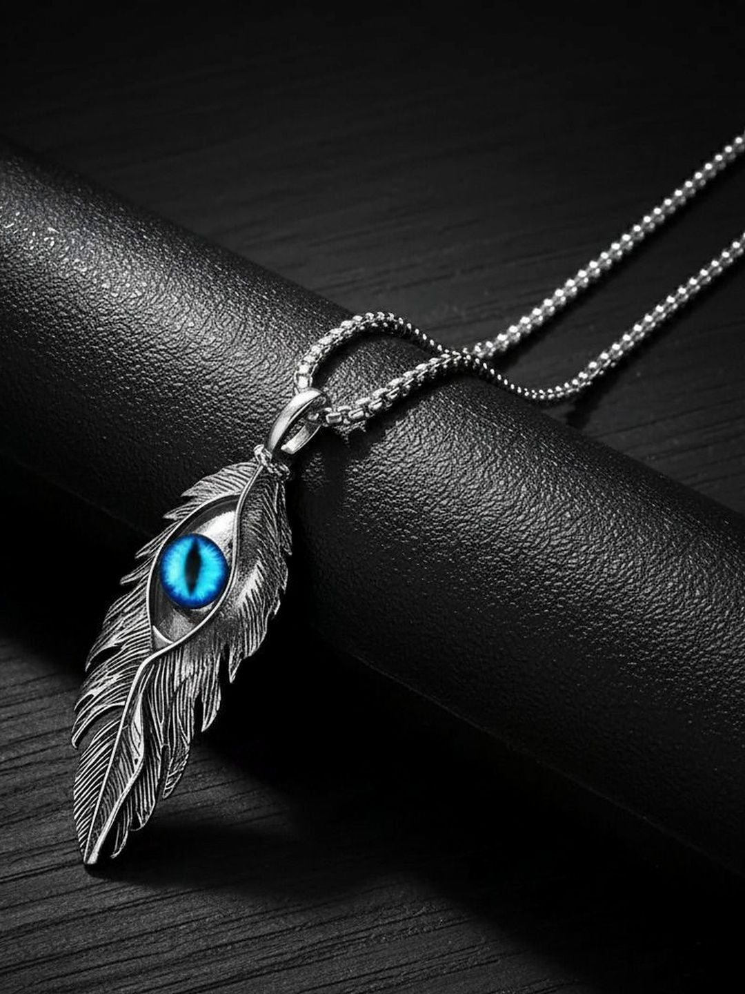 PASU FASHION Feather Shaped Pendants with Chains-picture-43