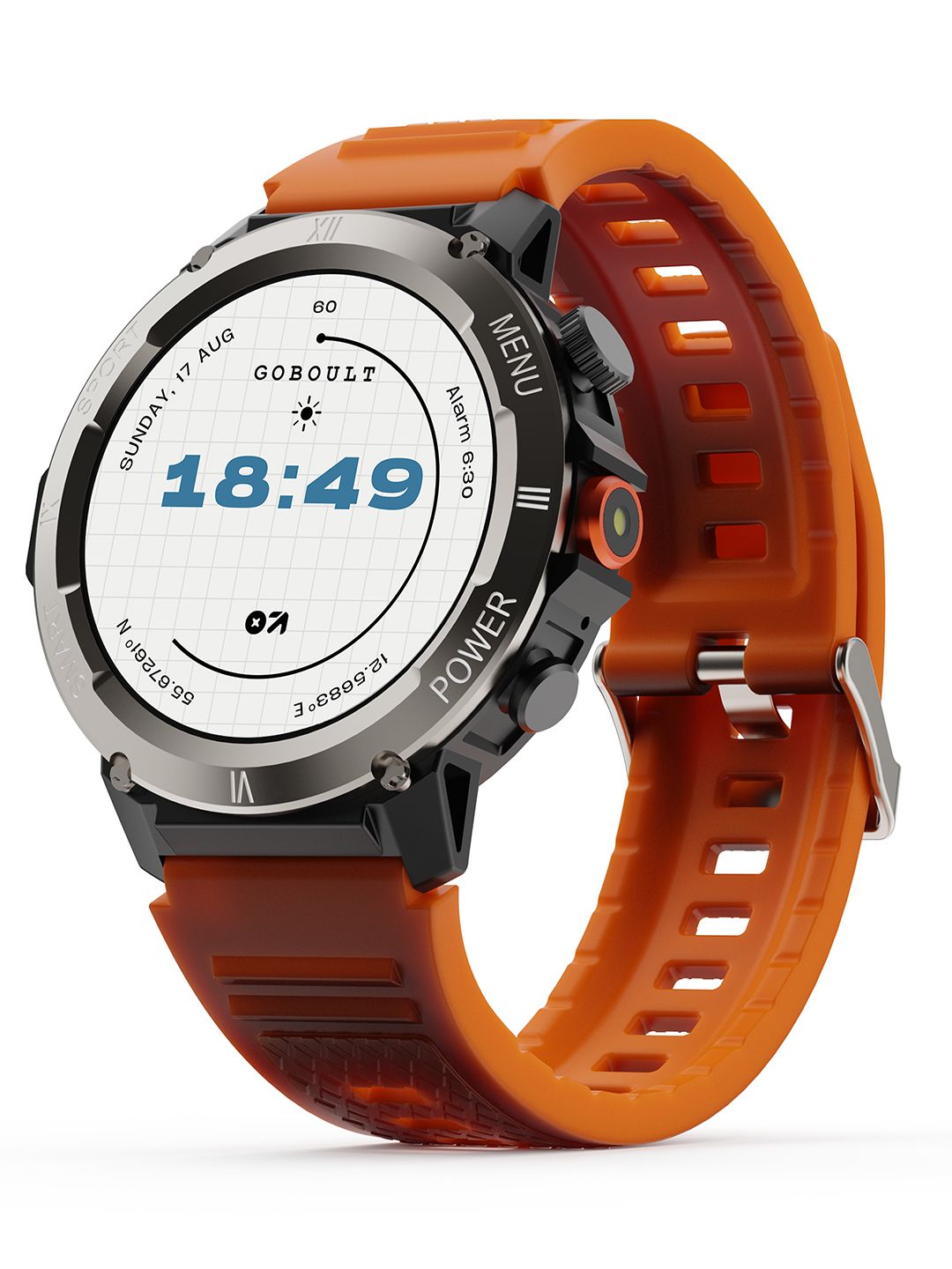 GOBOULT Tuff Hawk Smartwatch with 1.39 HD Display, Working Crown & Quick Access Torch-picture-35