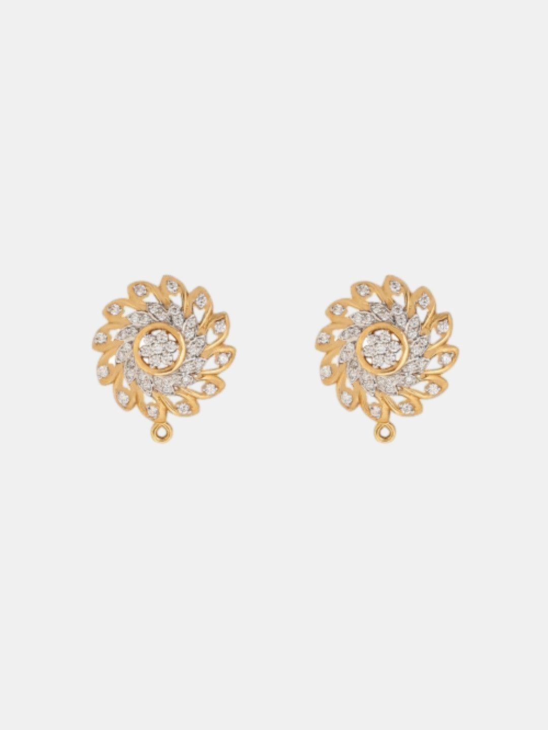 C KRISHNIAH CHETTY JEWELLERS PVT LTD 18K Gold 0.45 CT Dimond Earring-6.64g-picture-20