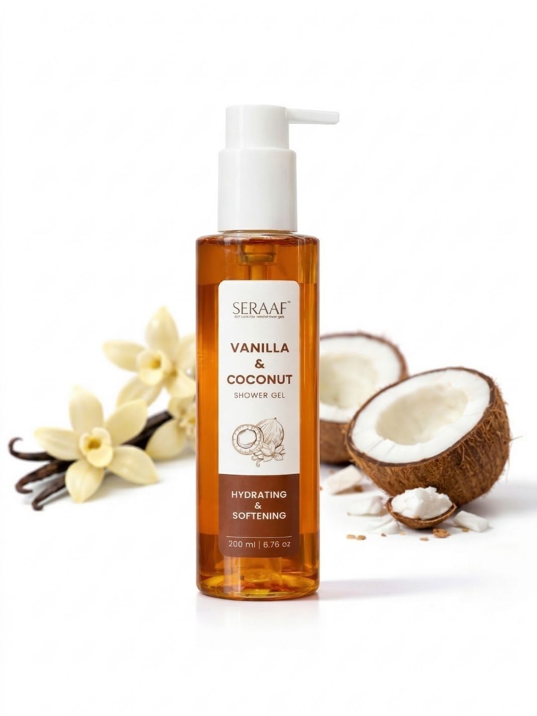 SERAAF Unisex Vanilla & Coconut Body Wash and Shower Gel - 200 ml-picture-11