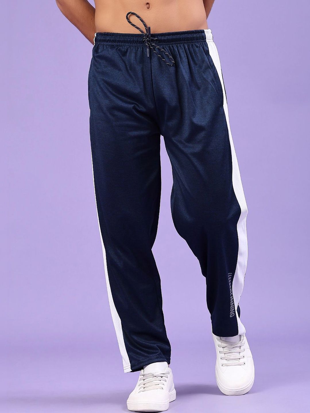 LIMEROAD Men Solid Polyester Knitted Track Pants-image-26
