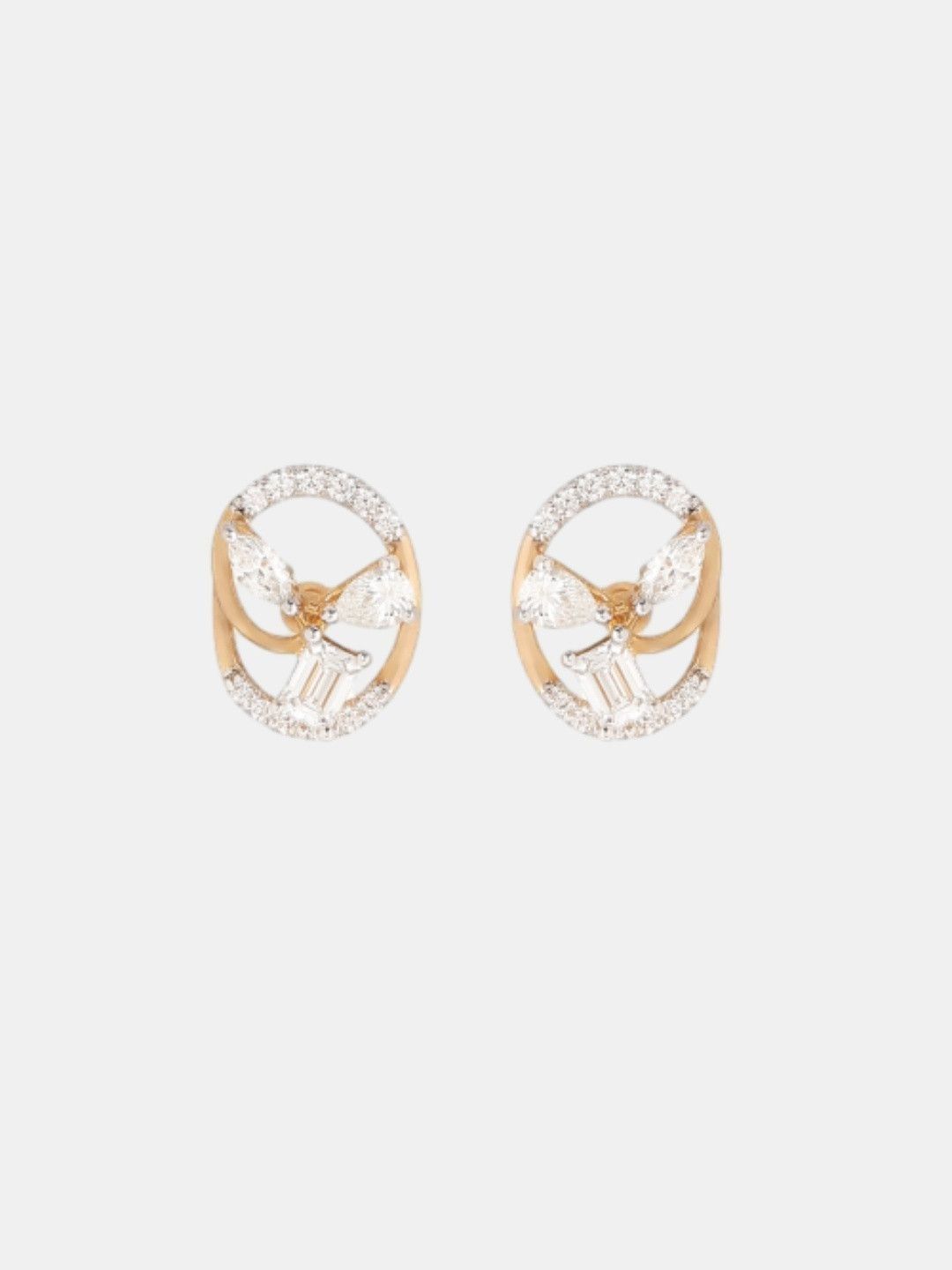 C KRISHNIAH CHETTY JEWELLERS PVT LTD 18K Gold 0.81 CT Dimond Earring-3.78g-picture-26