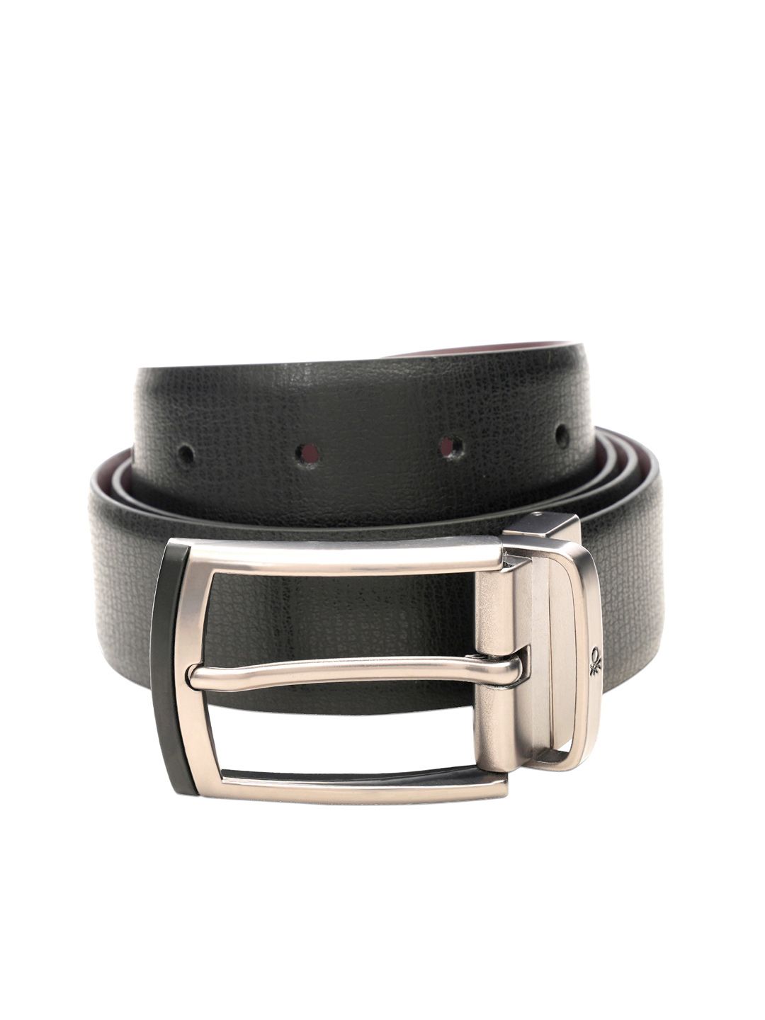 United Colors of Benetton Men Textured Leather Reversible Formal Belt-picture-35