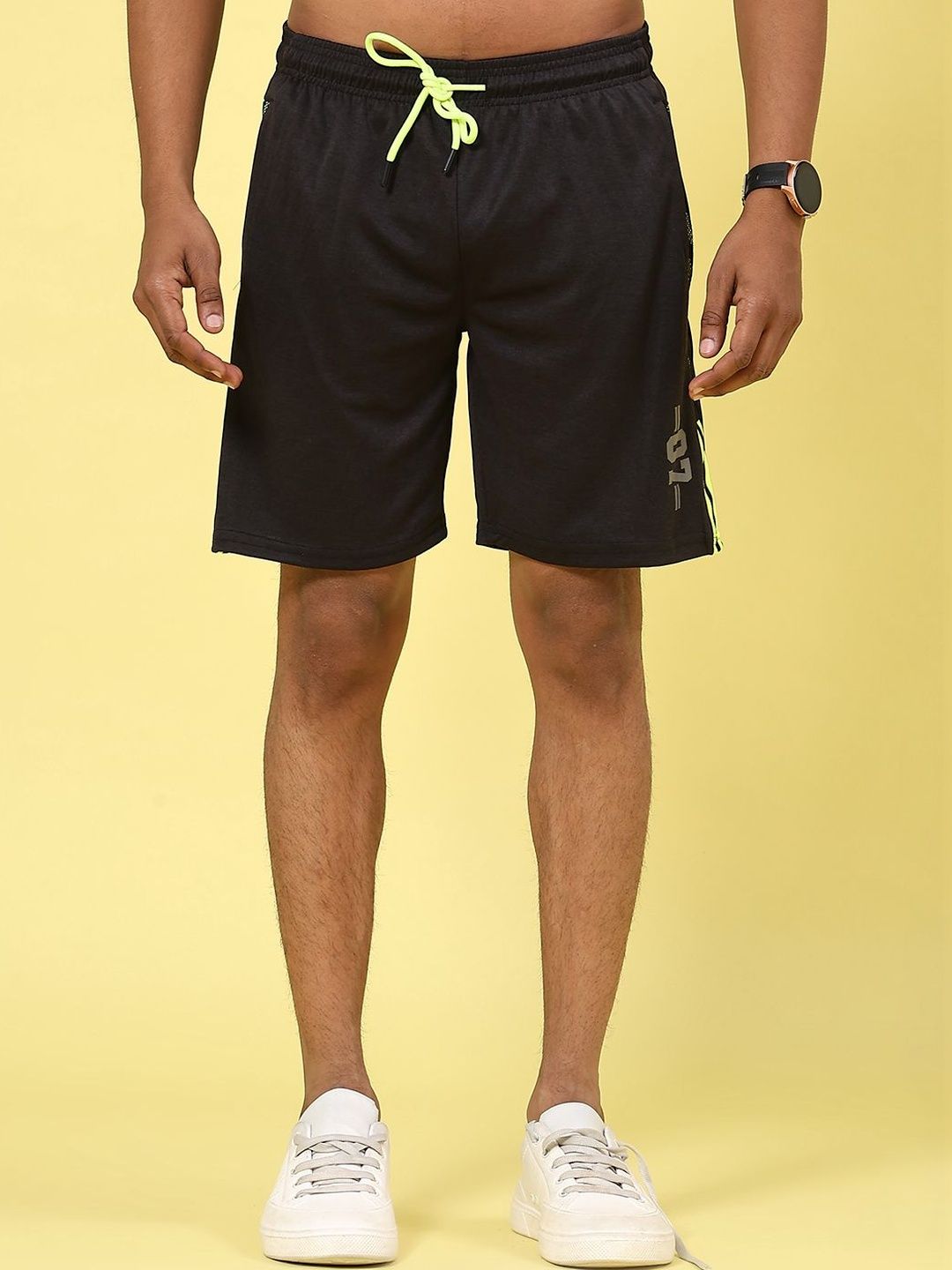 V-Mart Men Solid Polyester Knitted Shorts-picture-29