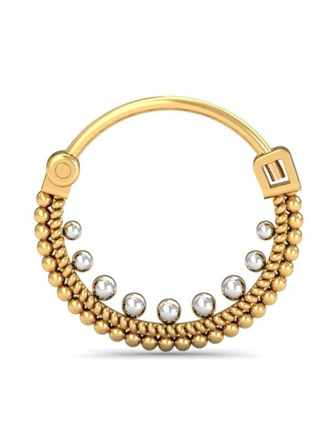 KUBERBOX 14 Kt Nosepin Gold - 0.58g-image-5