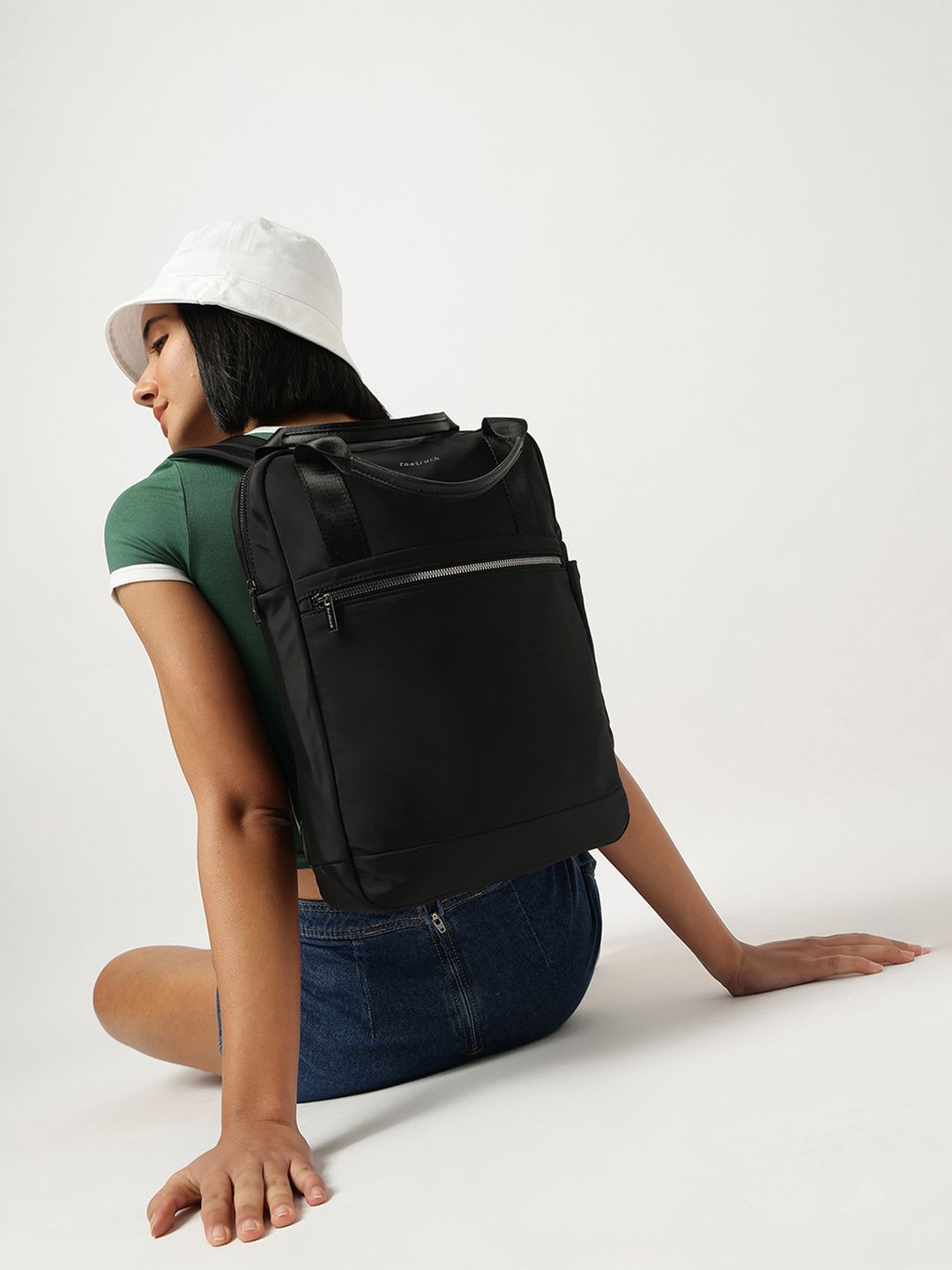 Fastrack Women Black Pulse Pack Backpack with 14" Laptop Sleeve-picture-31
